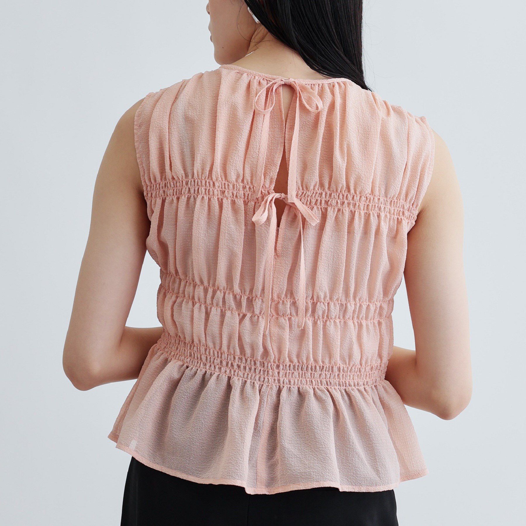 GALLEST「ワッシャーティアードブラウス」|シャツ・ブラウス|