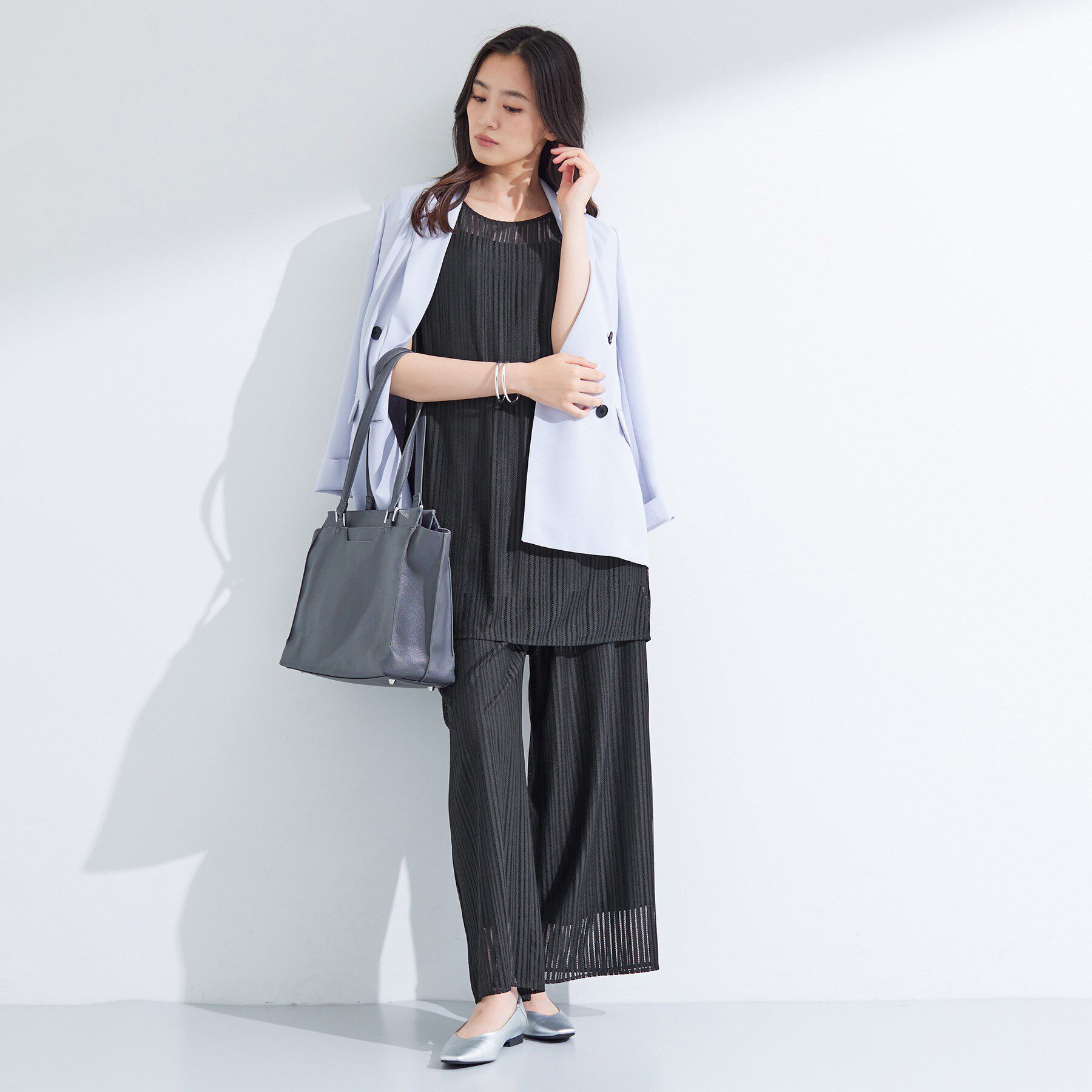 INDIVI「【洗える／セットアップ可能】ラッセルワイドパンツ」|その他|