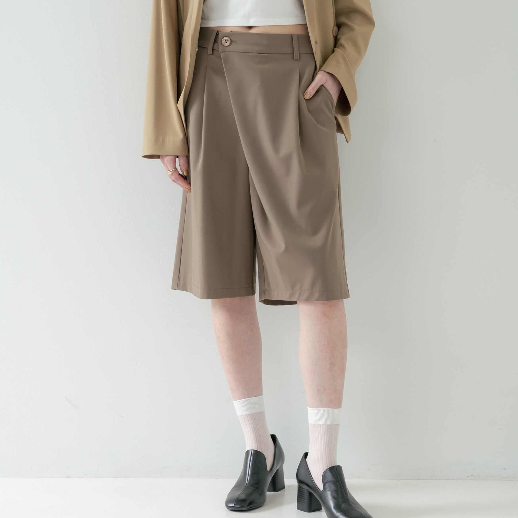 GALLEST「バミューダパンツ【セットアップ可能／UVカット／接触冷感】」|その他|ブラウン(043)