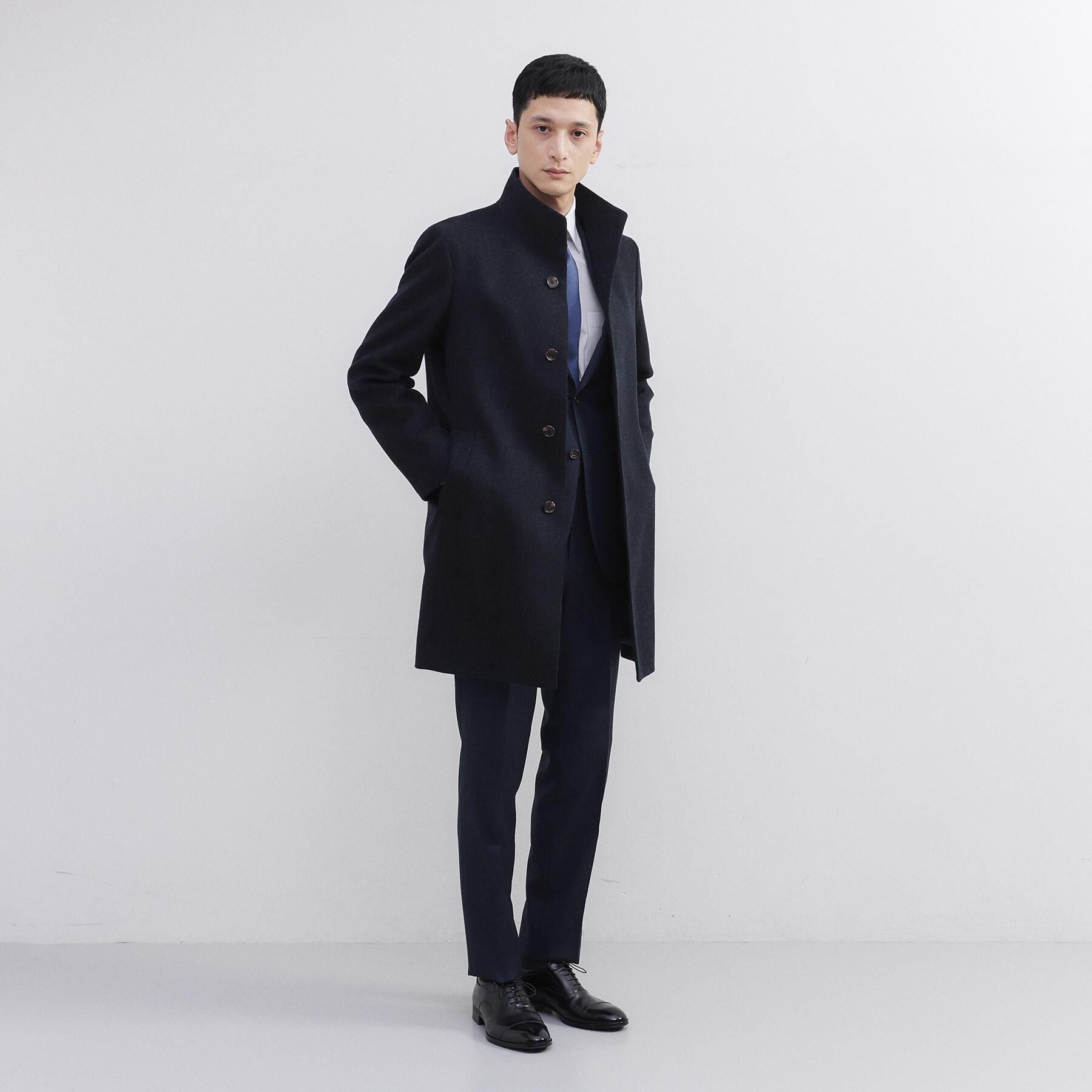 TAKEO KIKUCHI「【ウールカシミヤブレンド】ビーバー調 スタンドカラー コート」|その他|