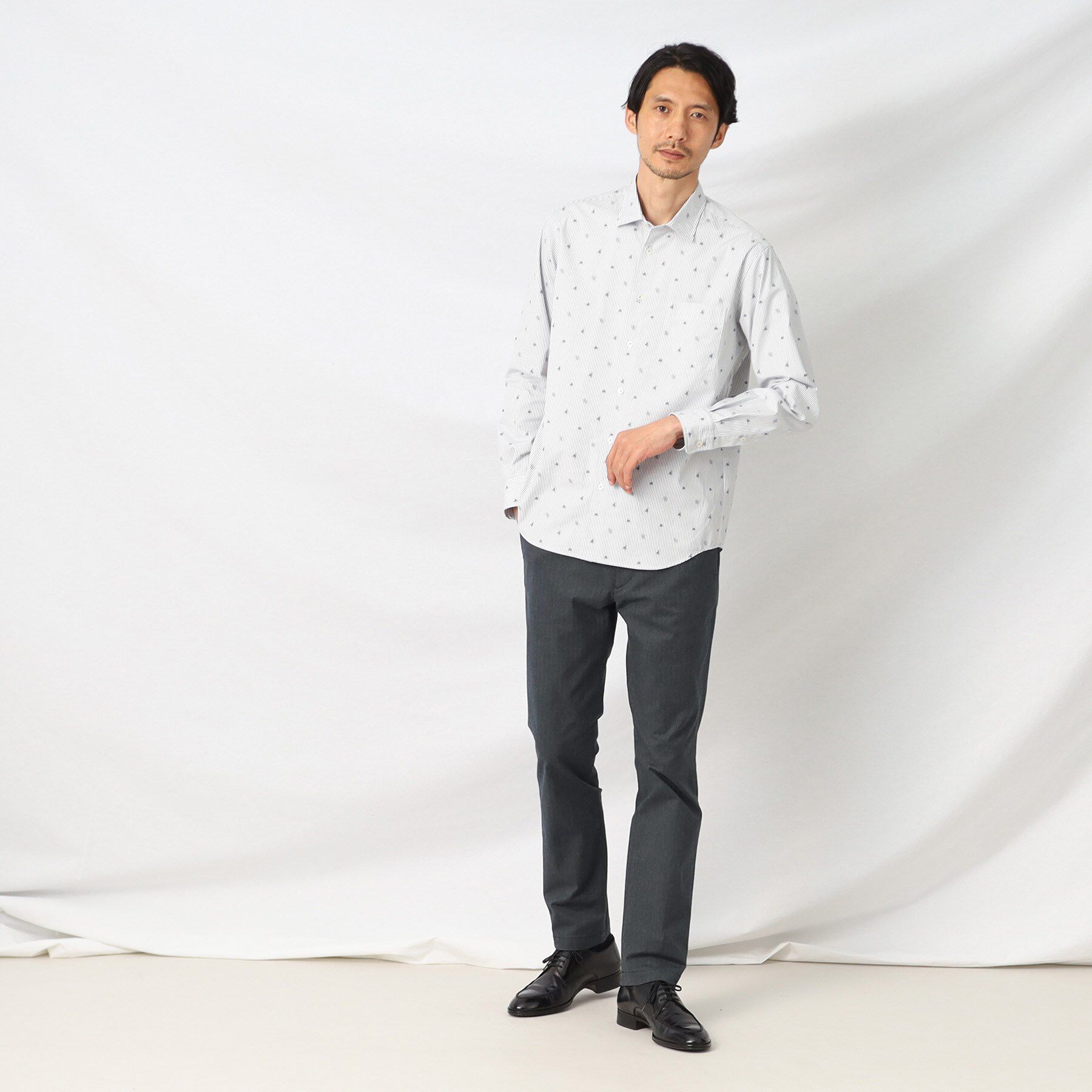 TAKEO KIKUCHI「【Made in JAPAN】播州織 ヘリンボン ストレート パンツ」|その他|