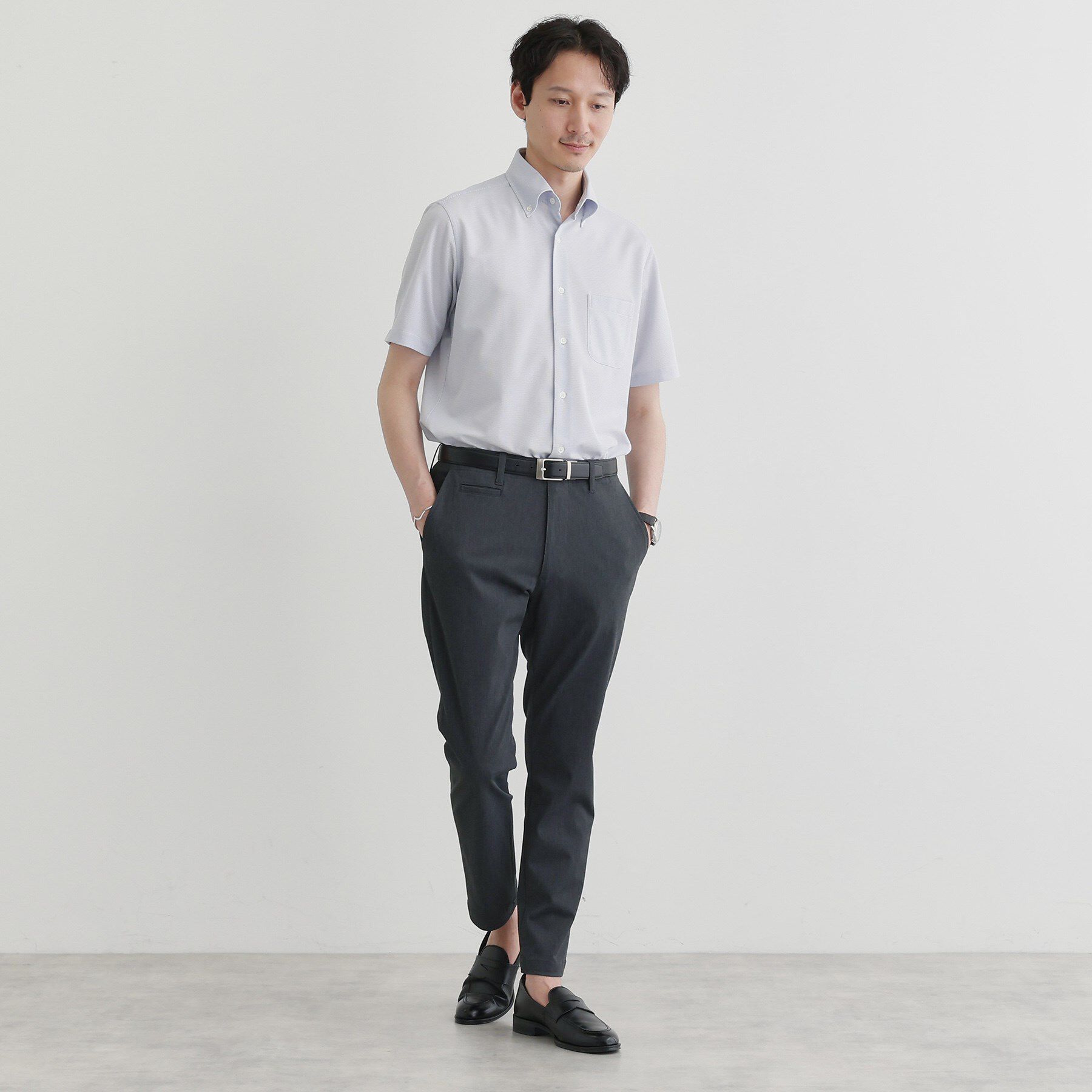 TAKEO KIKUCHI「ユーティリティ ピンヘッド 半袖シャツ」|シャツ・ブラウス|