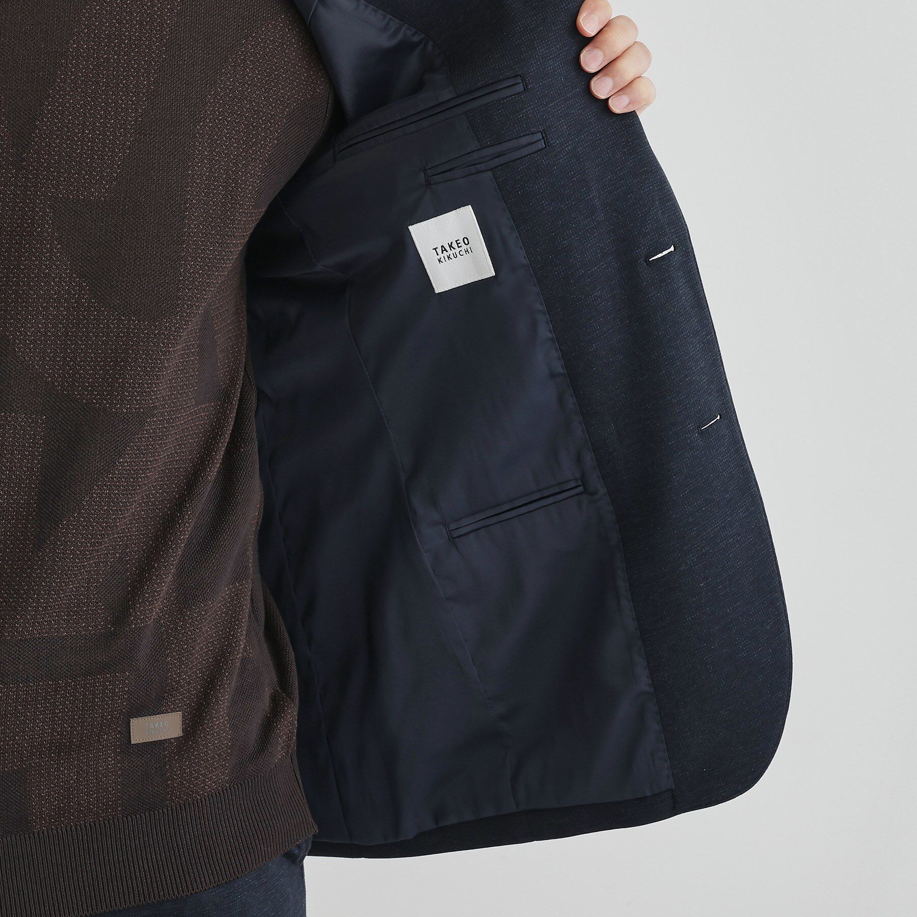 TAKEO KIKUCHI「【None Of Stress】アクティブジャージ 千鳥 ジャケット」|テーラードジャケット|