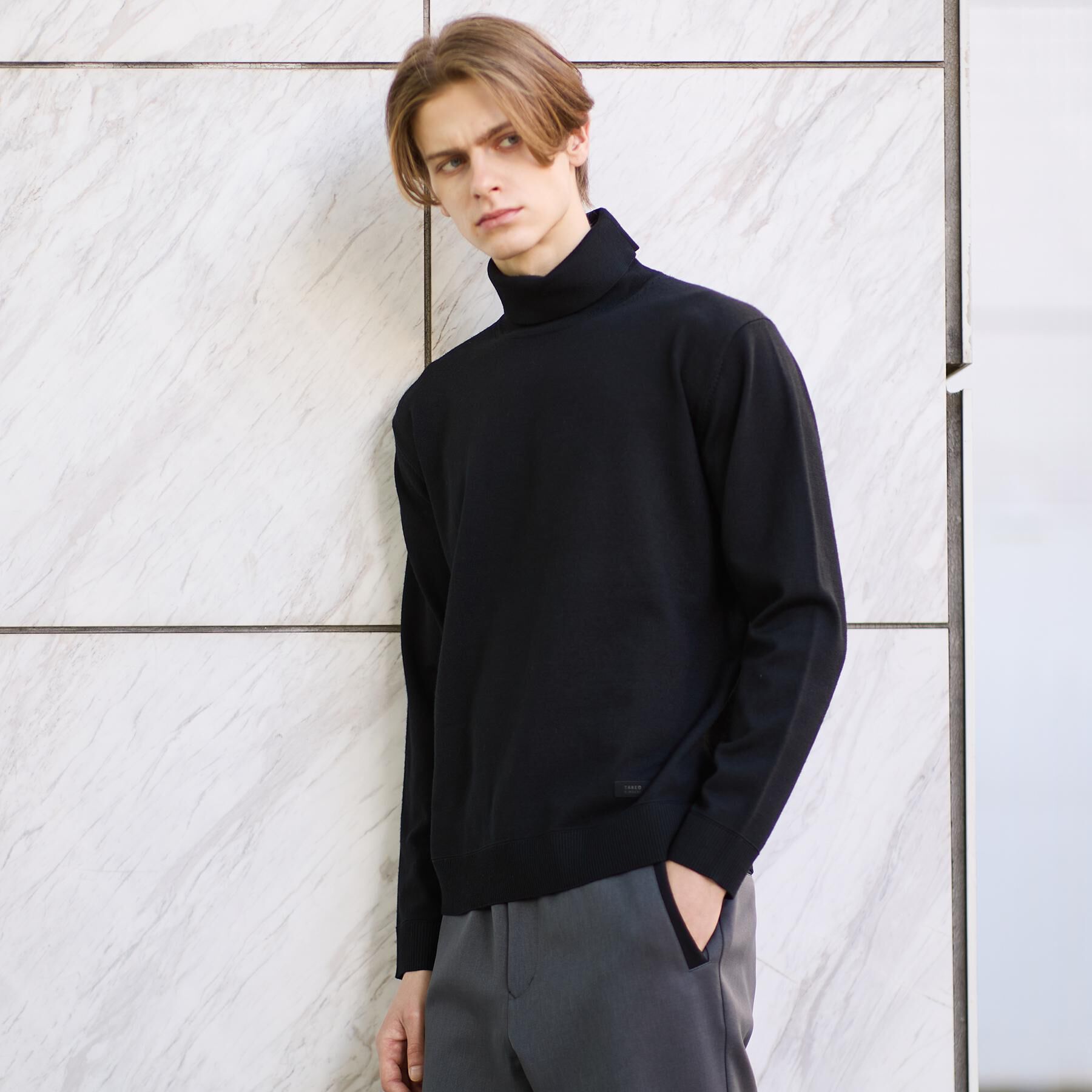 TAKEO KIKUCHI「アンチピリング タートルネック ニット」|ニット・セーター|