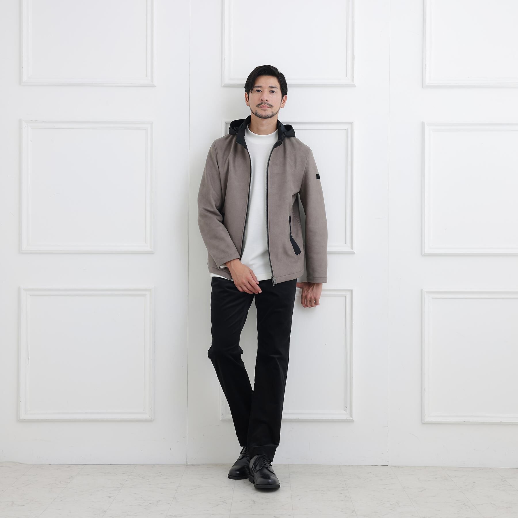 TAKEO KIKUCHI「【JUST ONE LAYER】ダウンファブリック ジップアップ フード ブルゾン」|ブルゾン・スタジャン|