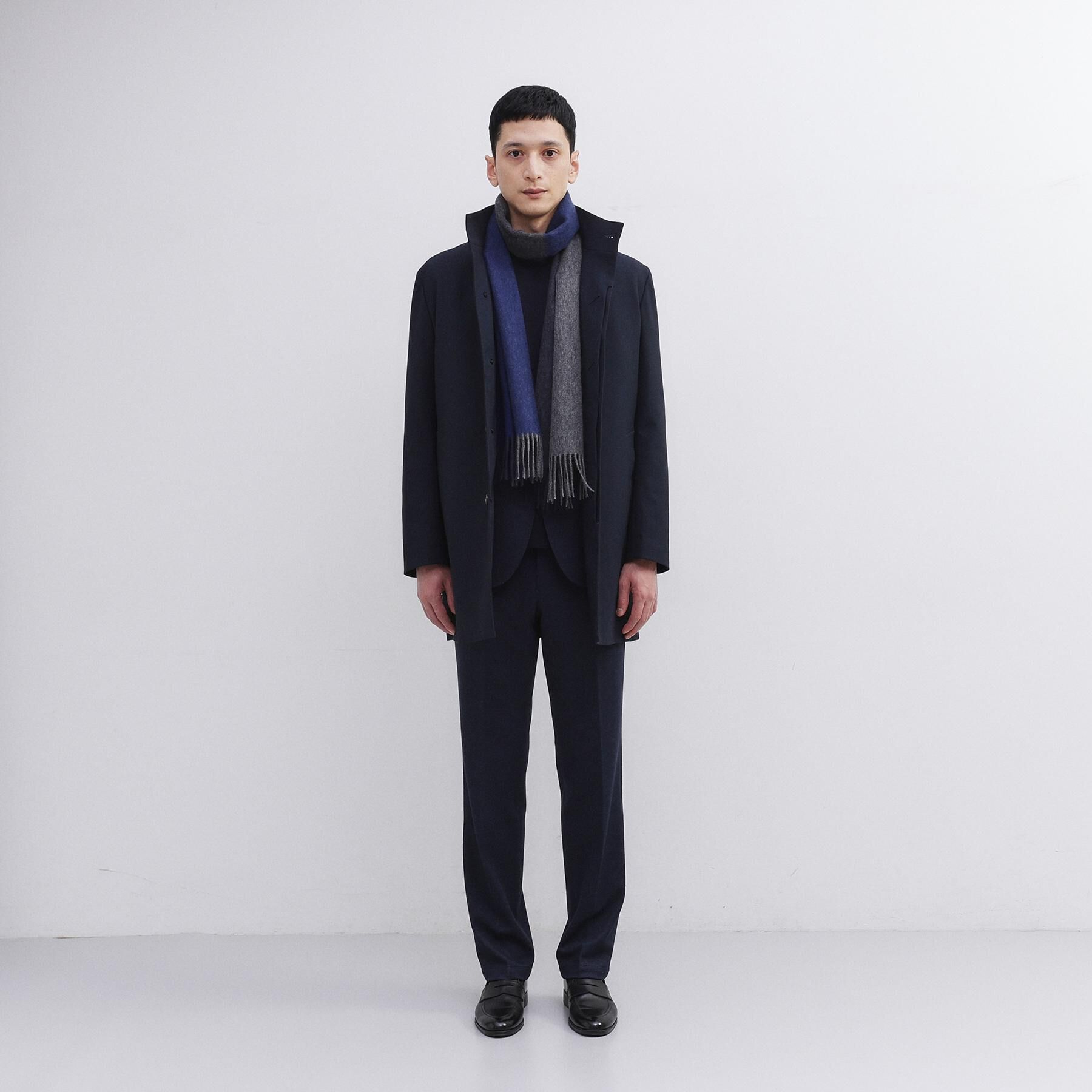 TAKEO KIKUCHI「【洗えるカシミヤ】カシミヤ 4面パネルマフラー」|ストール|