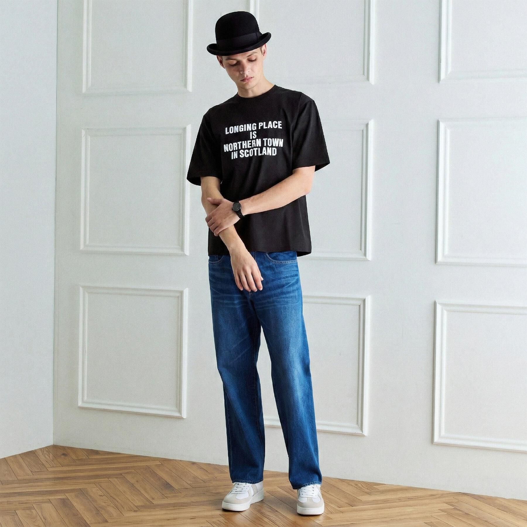 TAKEO KIKUCHI「【BOWLER HAT LABEL】アイスクリアコットン バッククロスピストル 半袖Tシャツ」|Tシャツ・カットソー|