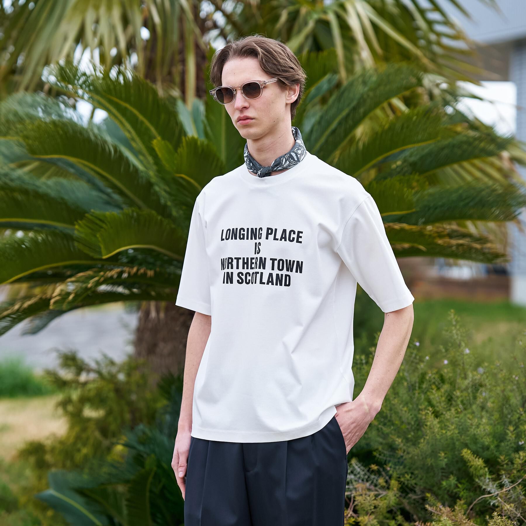 TAKEO KIKUCHI「【BOWLER HAT LABEL】アイスクリアコットン バッククロスピストル 半袖Tシャツ」|Tシャツ・カットソー|