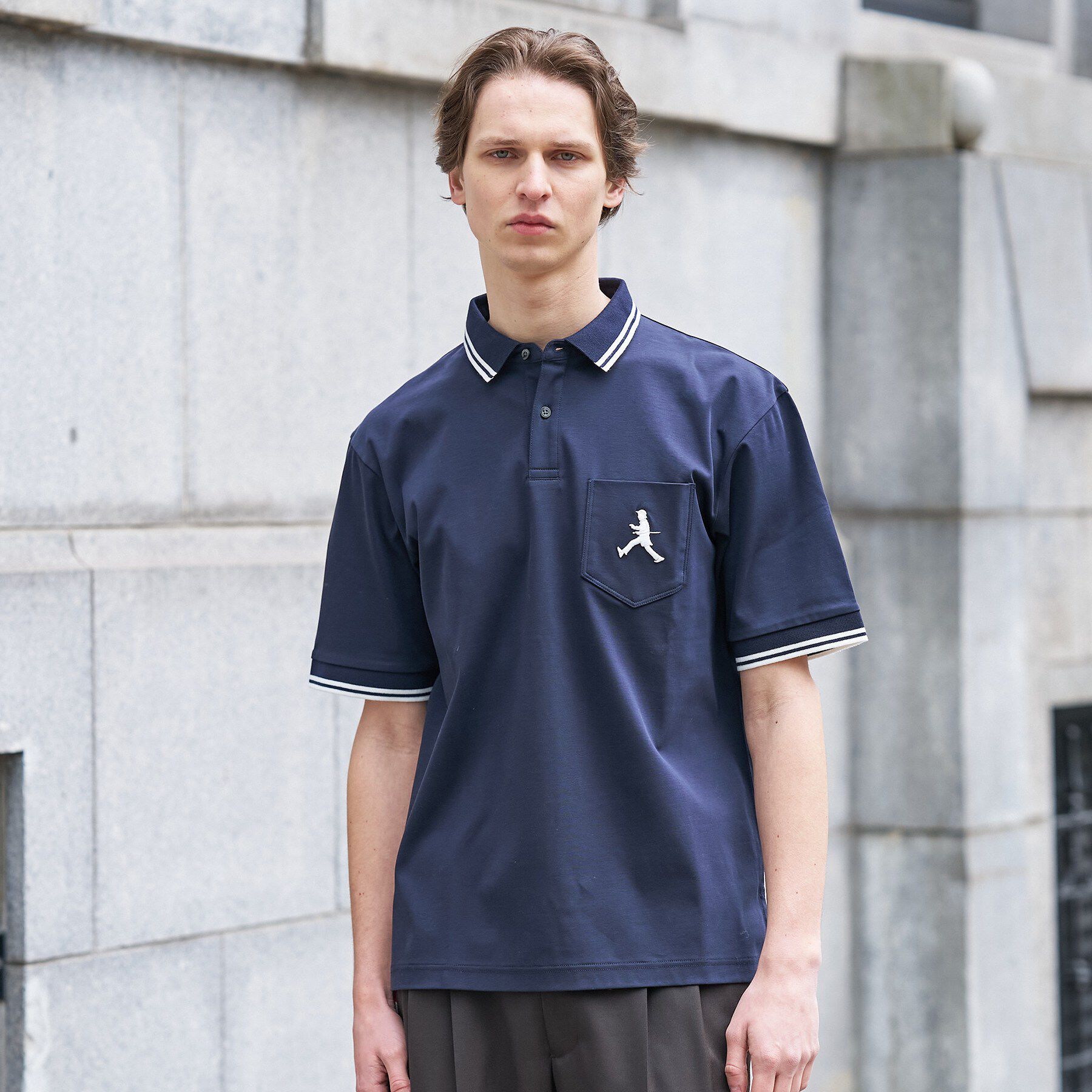 TAKEO KIKUCHI「【BOWLER HAT LABEL】アイスクリアコットン ボーラーハットウォーカー ポロシャツ」|ポロシャツ|