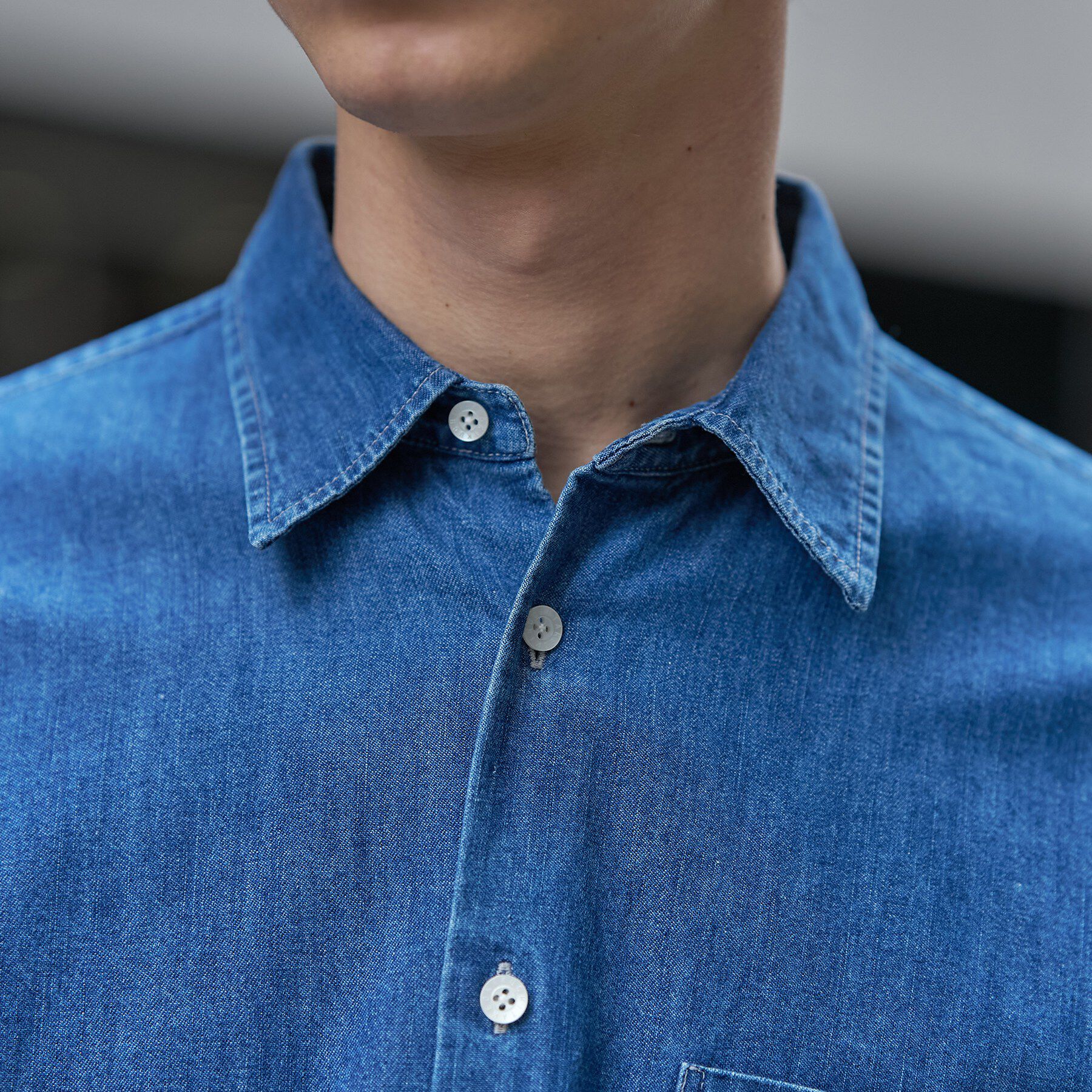 TAKEO KIKUCHI「【BOWLER HAT LABEL】ボーラーハットウォーカー刺繍 半袖デニムシャツ」|シャツ・ブラウス|