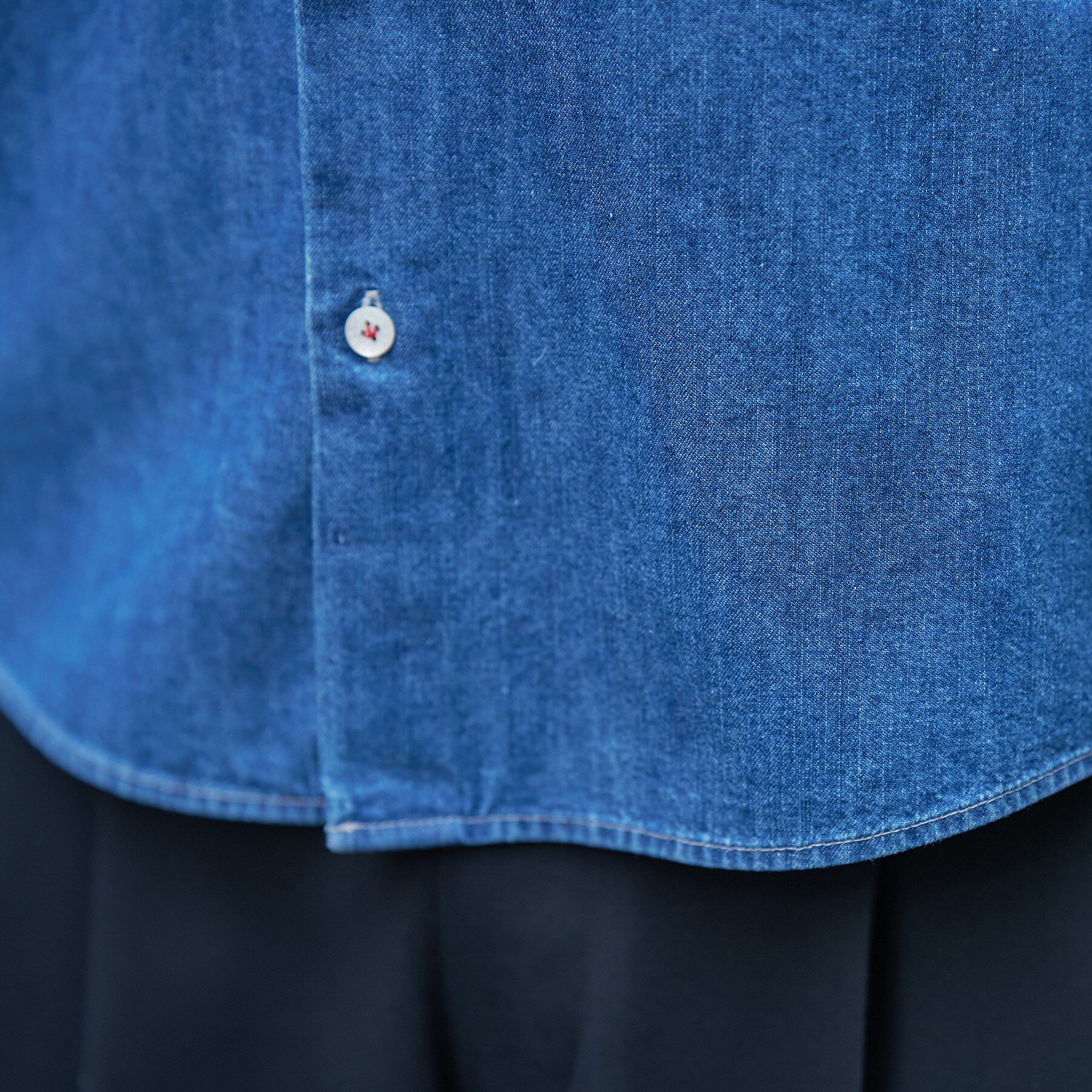 TAKEO KIKUCHI「【BOWLER HAT LABEL】ボーラーハットウォーカー刺繍 半袖デニムシャツ」|シャツ・ブラウス|