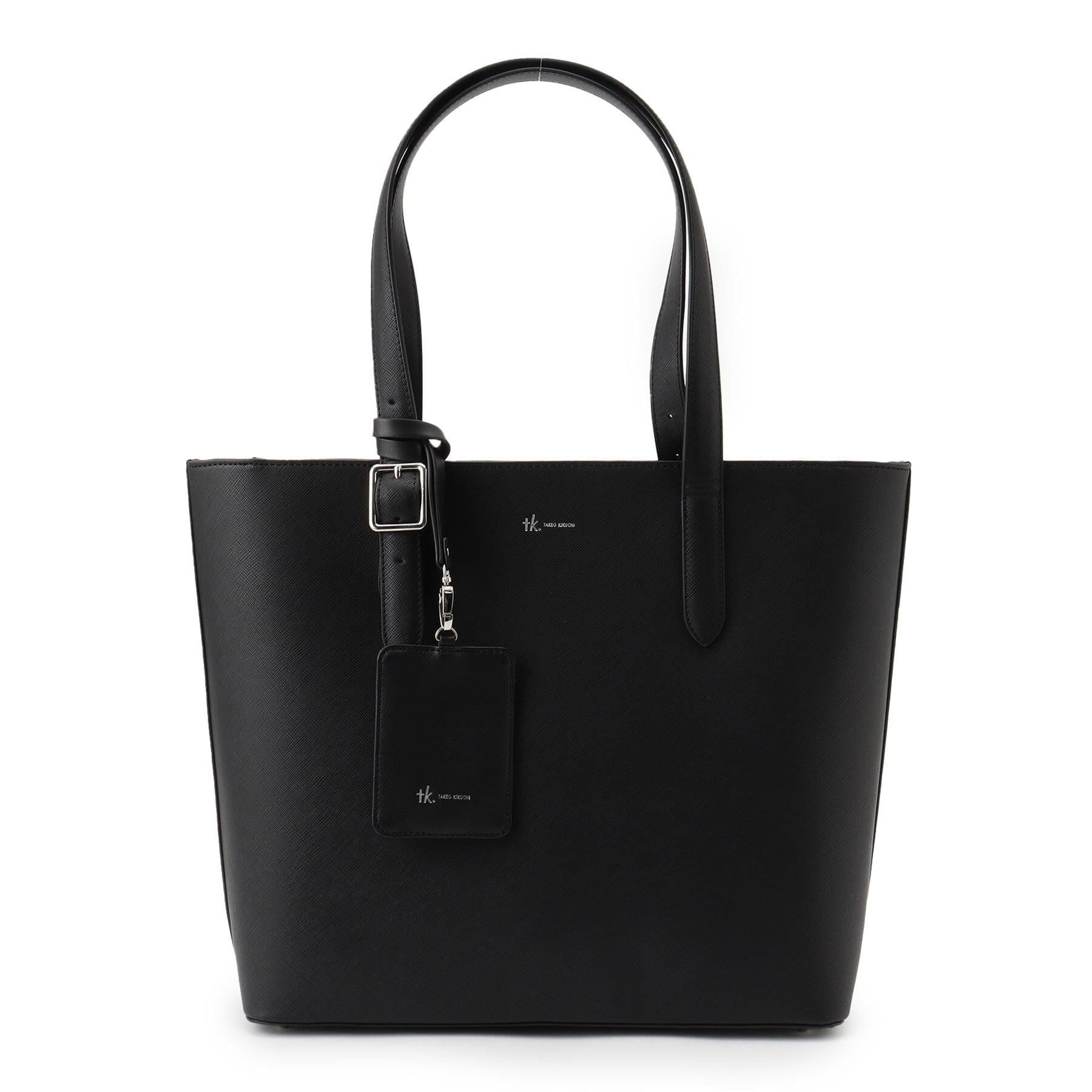 tk.TAKEO KIKUCHI「サフィアーノトートバッグ（パスケース付き）」|トートバッグ|ブラック(019)