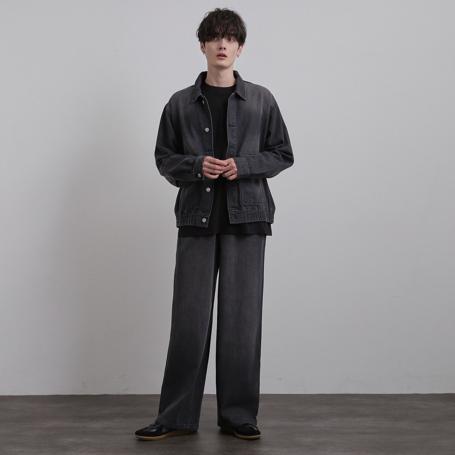 tk.TAKEO KIKUCHI「【上下2点セット】デニムブルゾン＋ワイドデニムパンツ」|スーツ|