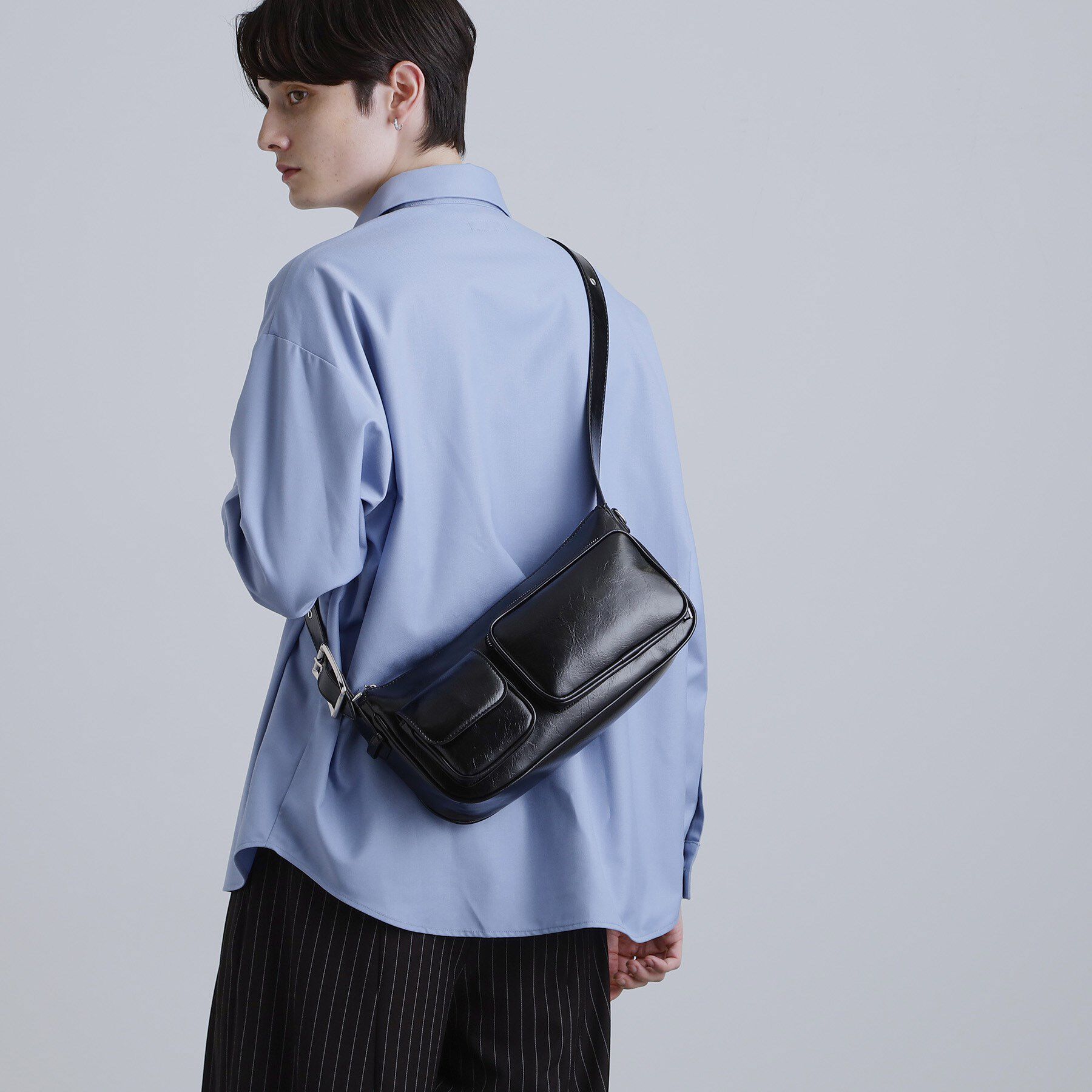 tk.TAKEO KIKUCHI「ダブルポケットショルダーバッグ」|ショルダー・メッセンジャー|