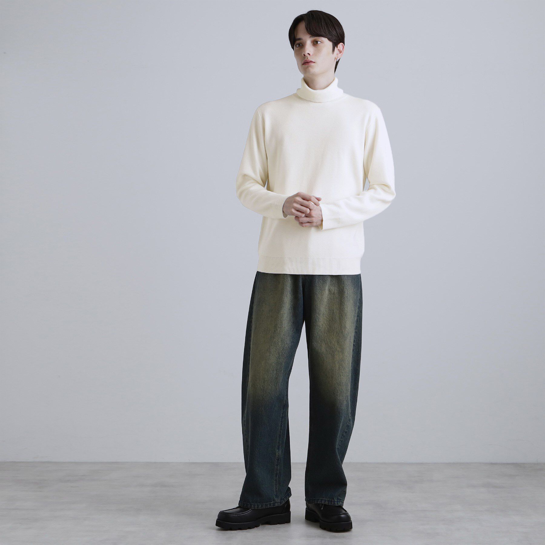 tk.TAKEO KIKUCHI「ミラノリブタートルネックニット」|ニット・セーター|