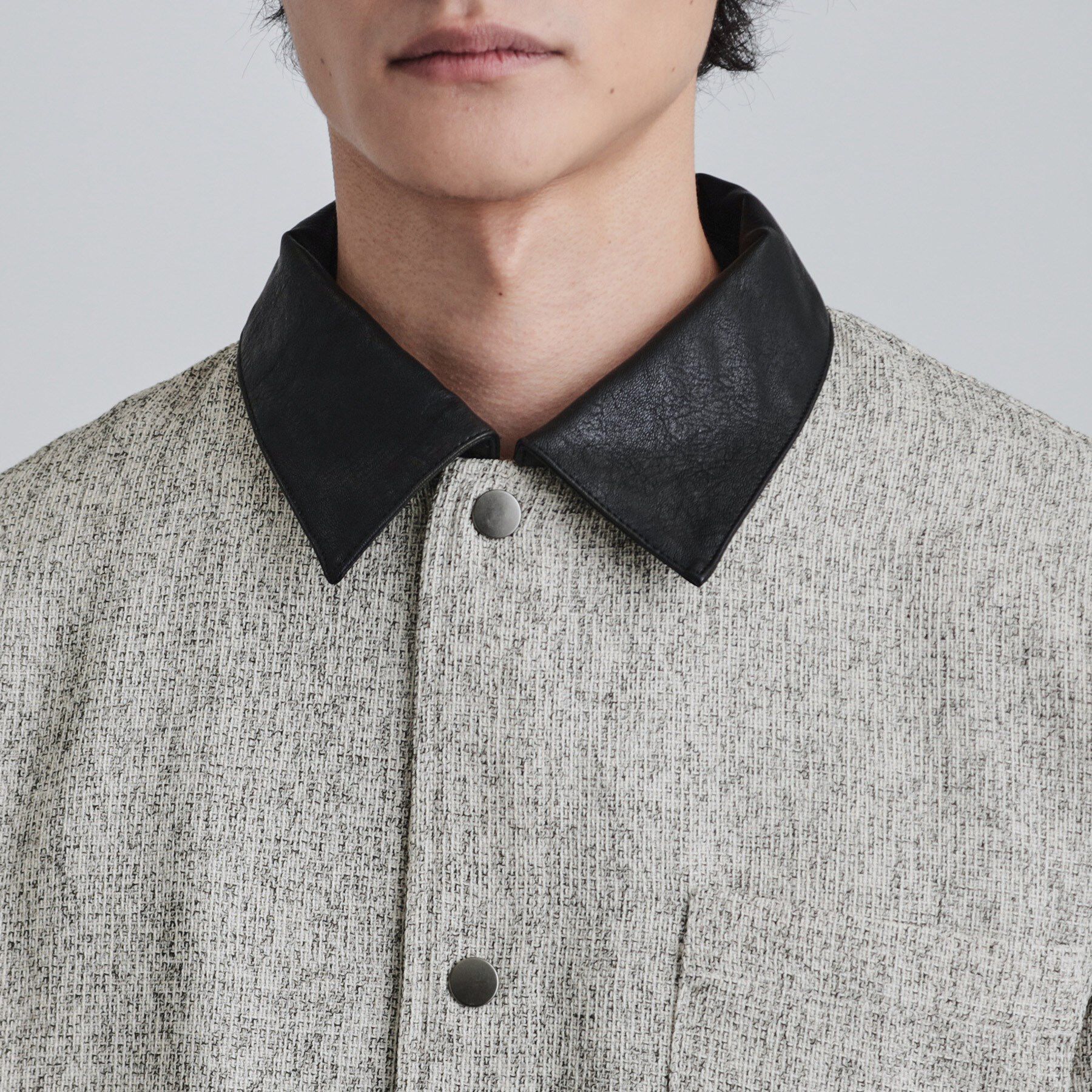 tk.TAKEO KIKUCHI「衿配色ツイードシャツ」|シャツ・ブラウス|