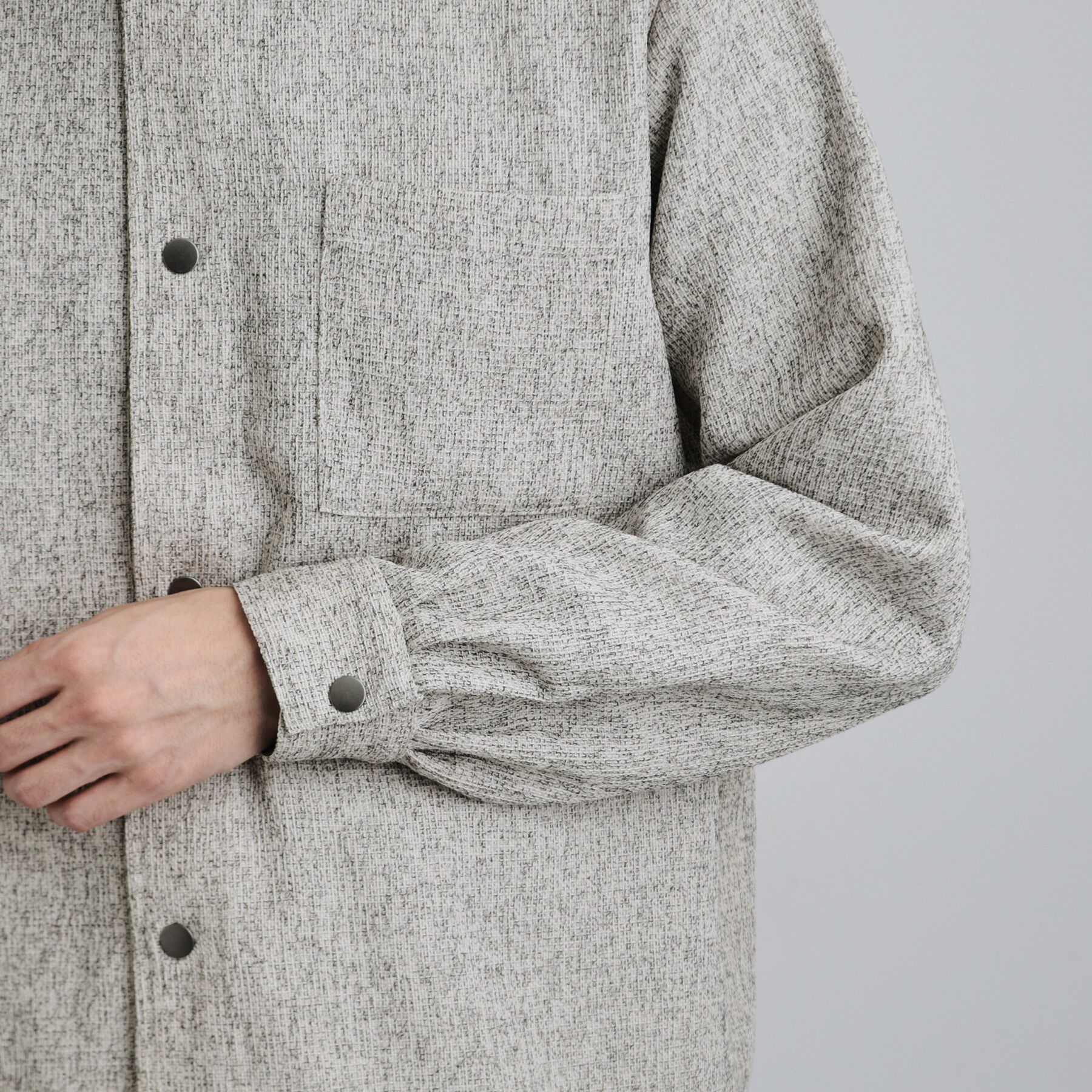 tk.TAKEO KIKUCHI「衿配色ツイードシャツ」|シャツ・ブラウス|