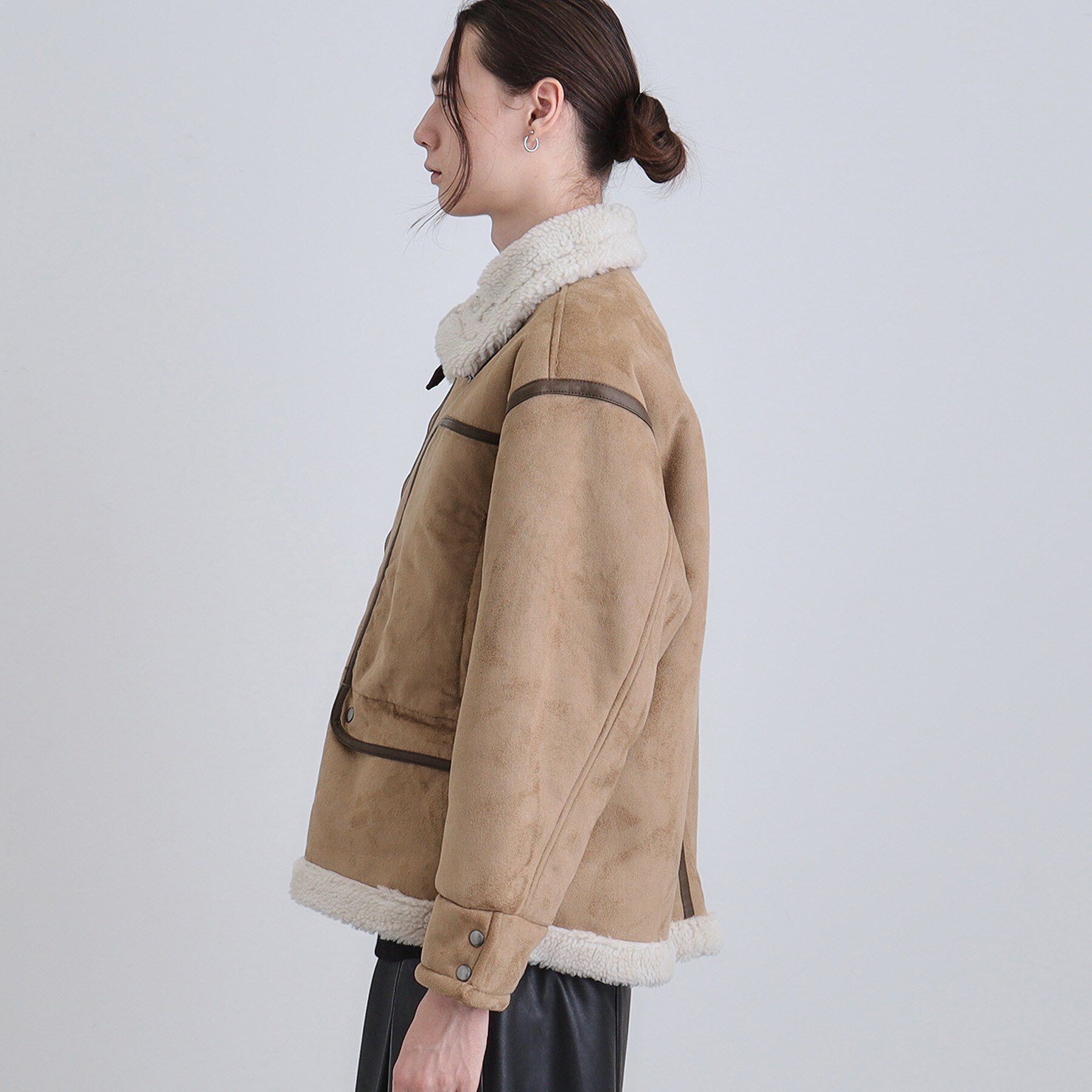 tk.TAKEO KIKUCHI「フェイクムートンブルゾン」|ブルゾン・スタジャン|