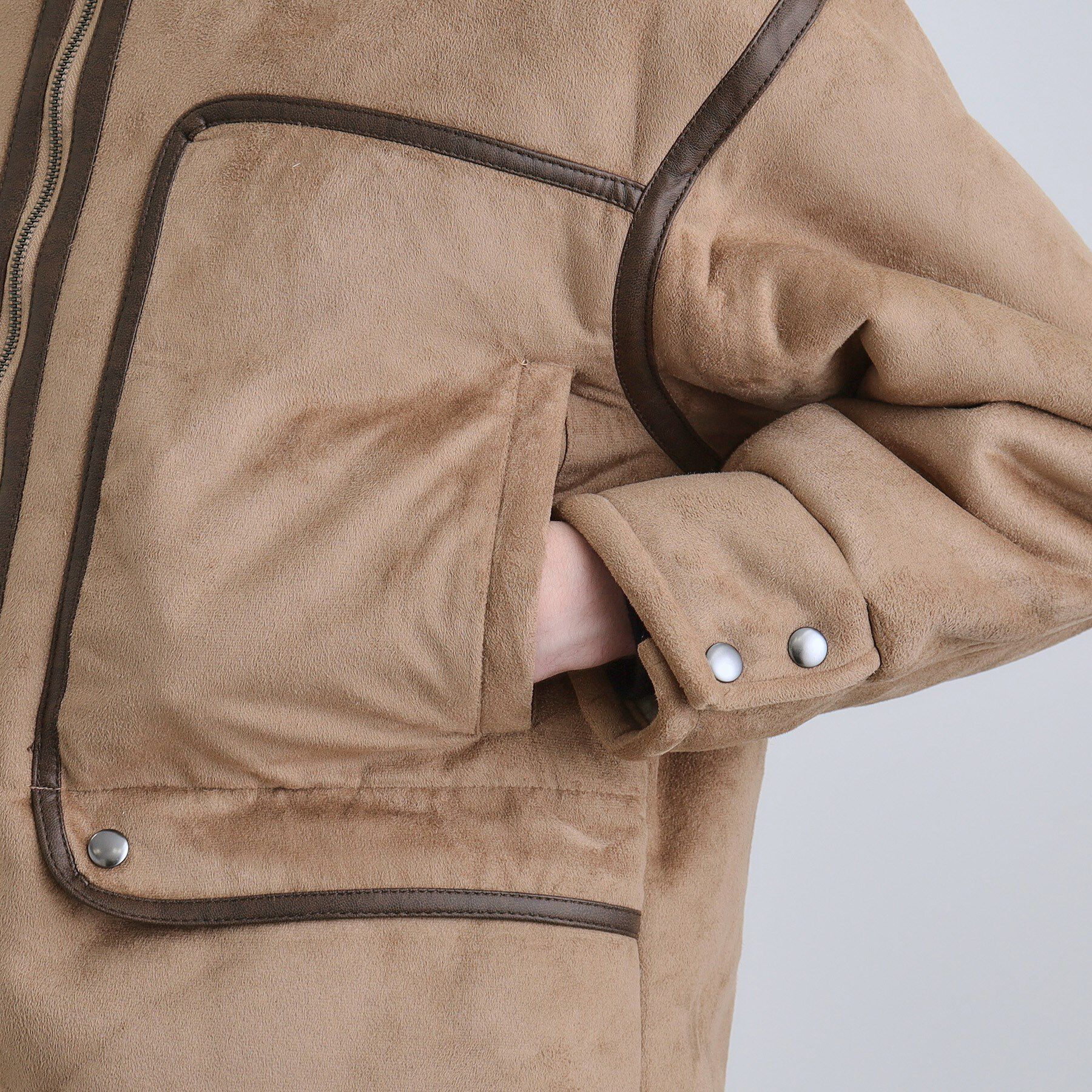 tk.TAKEO KIKUCHI「フェイクムートンブルゾン」|ブルゾン・スタジャン|