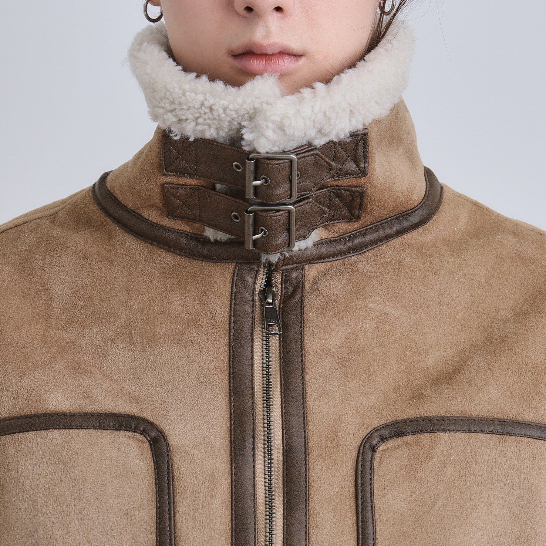 tk.TAKEO KIKUCHI「フェイクムートンブルゾン」|ブルゾン・スタジャン|