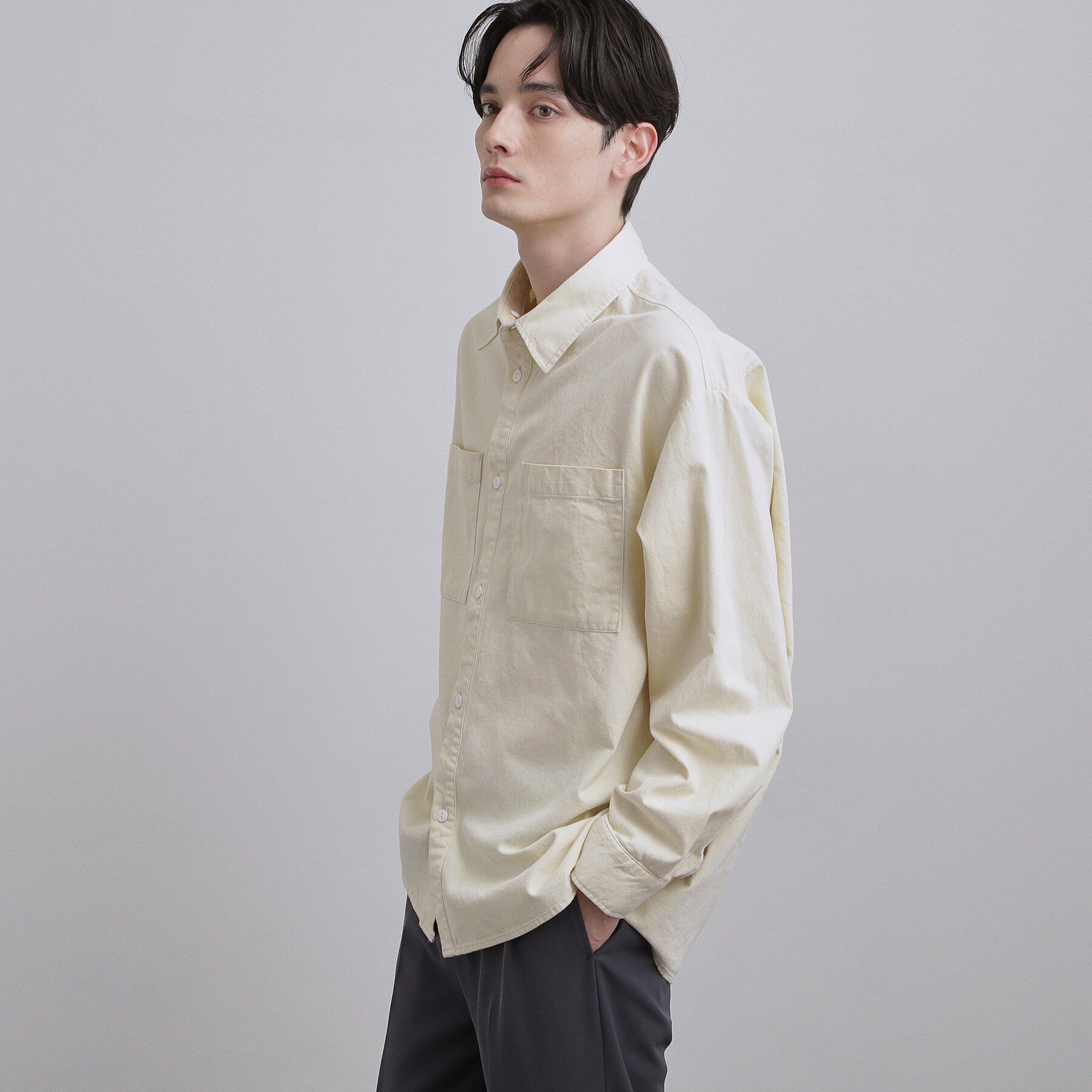 tk.TAKEO KIKUCHI「【2WAY】フード付デニムシャツ」|シャツ・ブラウス|