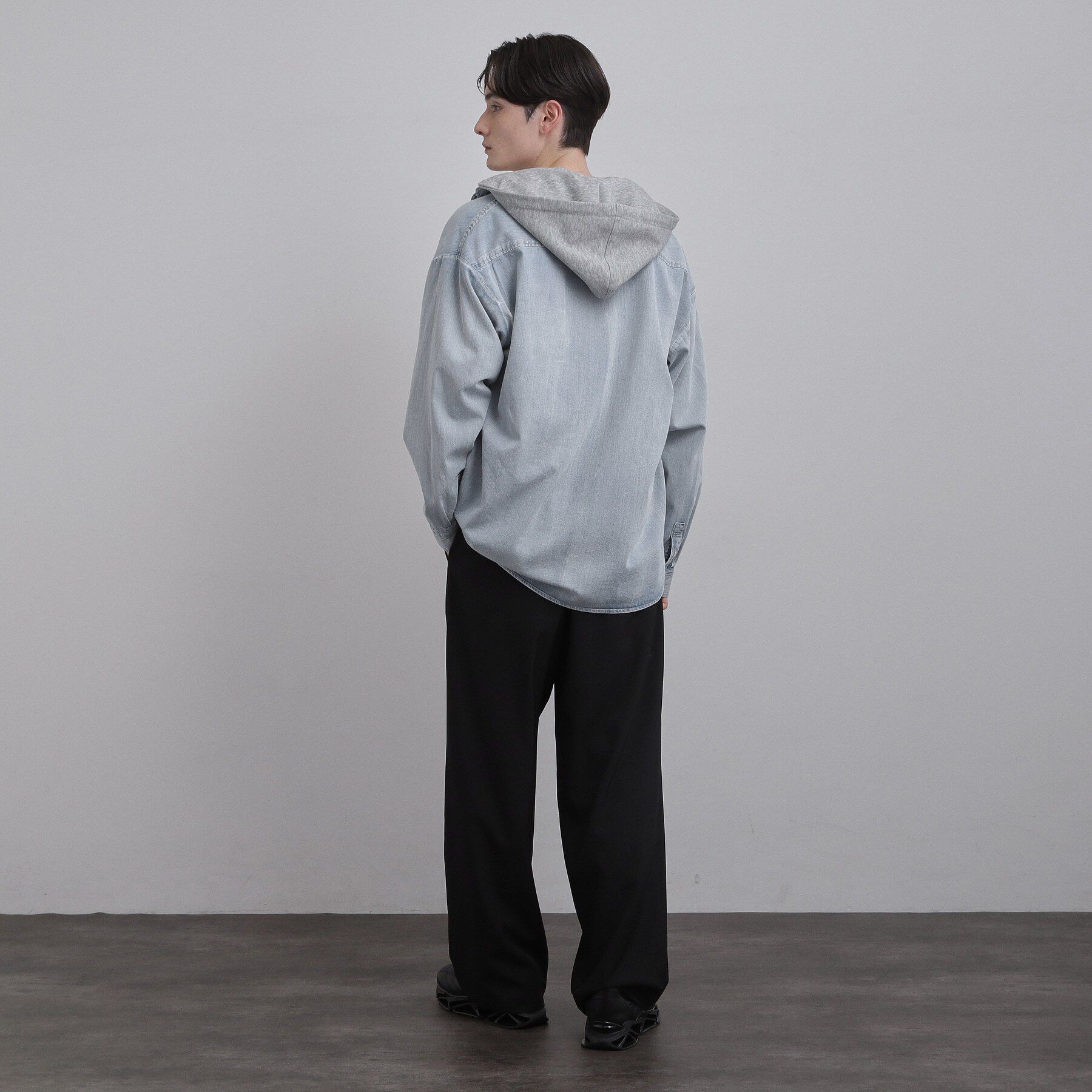 tk.TAKEO KIKUCHI「【2WAY】フード付デニムシャツ」|シャツ・ブラウス|