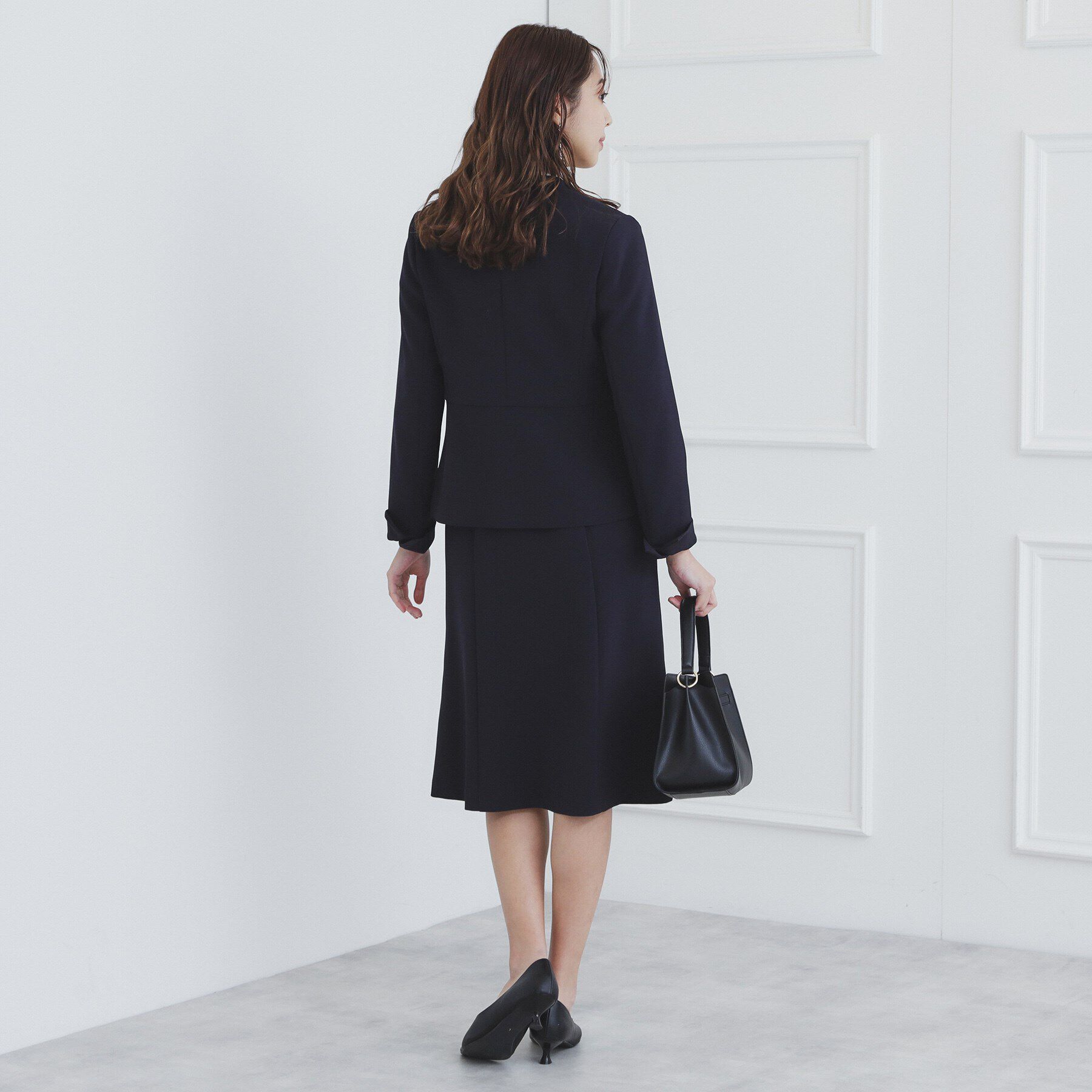 index「《通勤/セットアップ対応》多機能ノーカラージャケット【洗濯機洗い可/防シワ/抗ピル/ストレッチ】」|ノーカラージャケット|