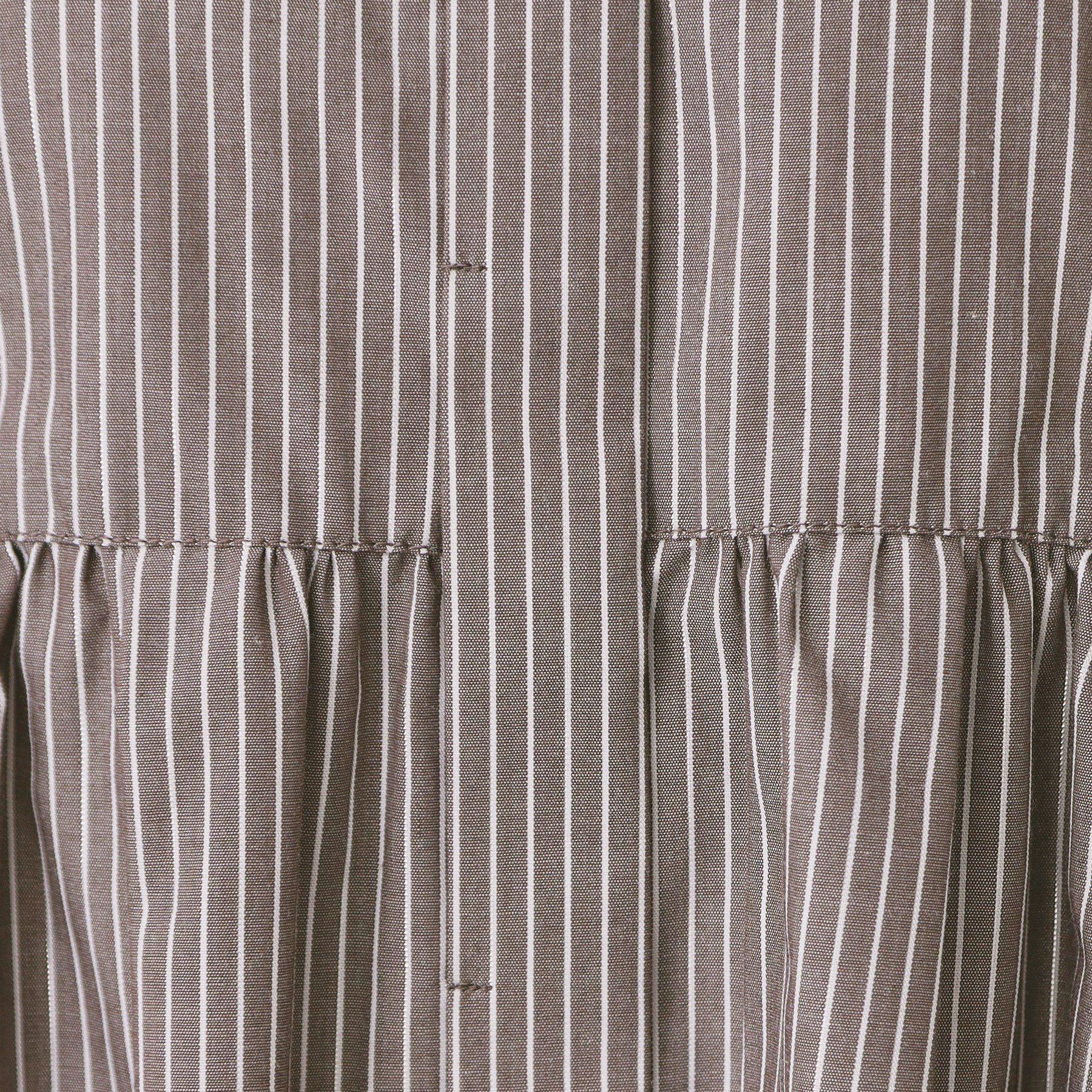 index「ラメストライプ衿付きペプラムブラウス【洗濯機OK/イージーアイロン/防シワ】《6col》」|シャツ・ブラウス|