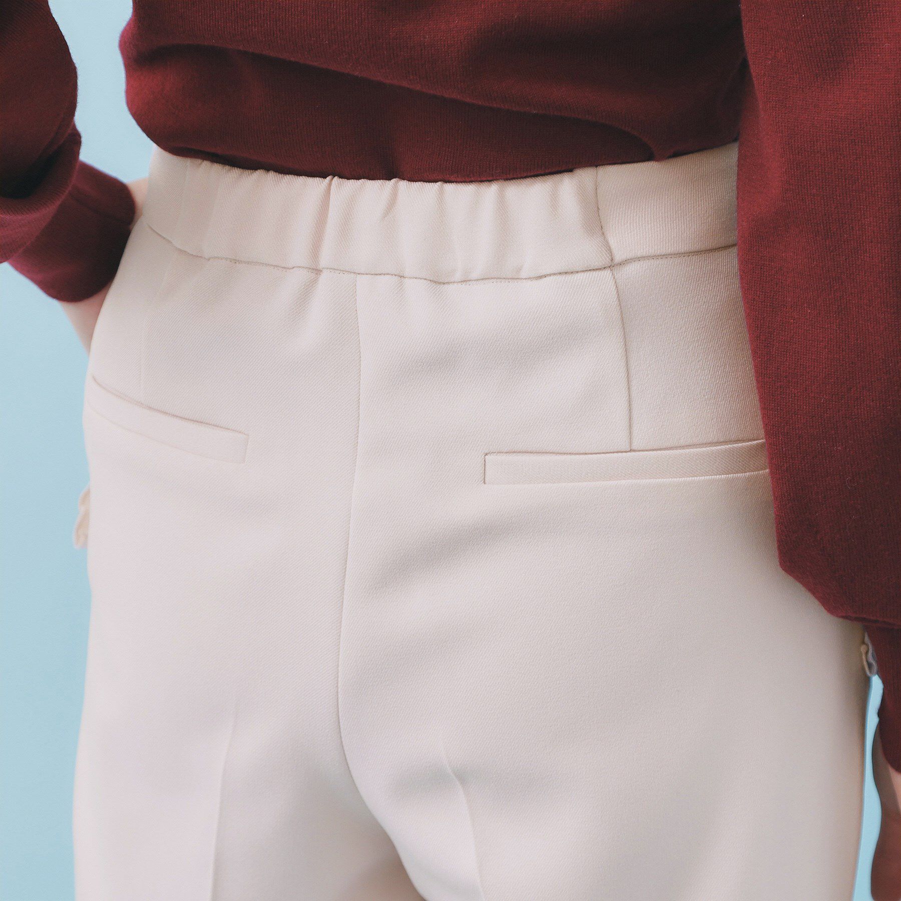 index「フリルポケットストレートパンツ【洗濯機OK/防シワ】」|その他|