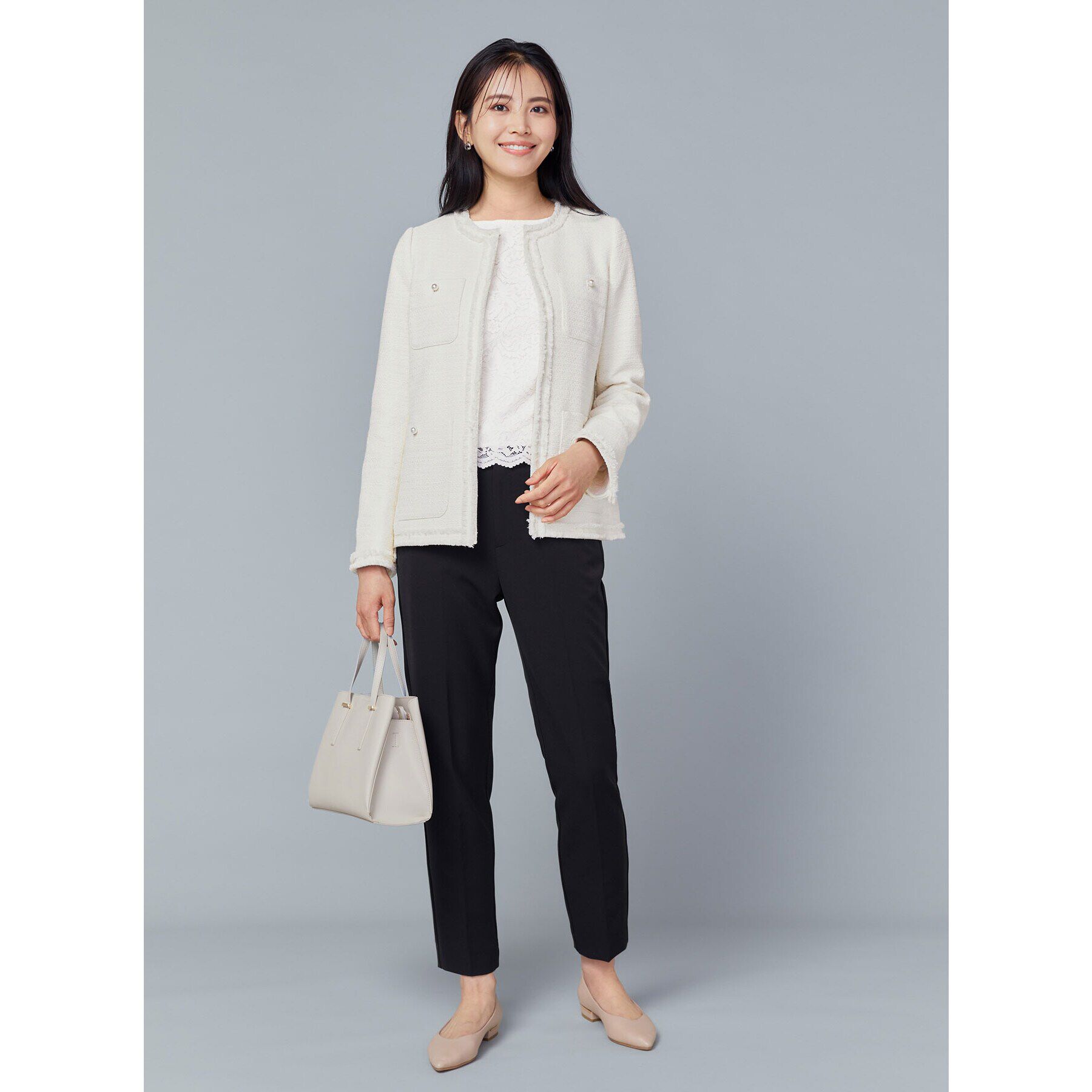 OPAQUE.CLIP「《通勤/セットアップ対応》テーパードパンツ/ダブルクロス【洗濯機洗い可】」|その他|