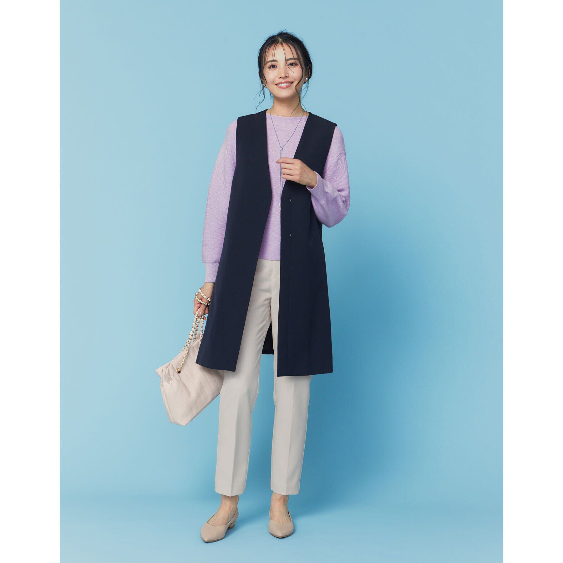 OPAQUE.CLIP「《通勤/セットアップ対応》テーパードパンツ/ダブルクロス【洗濯機洗い可】」|その他|