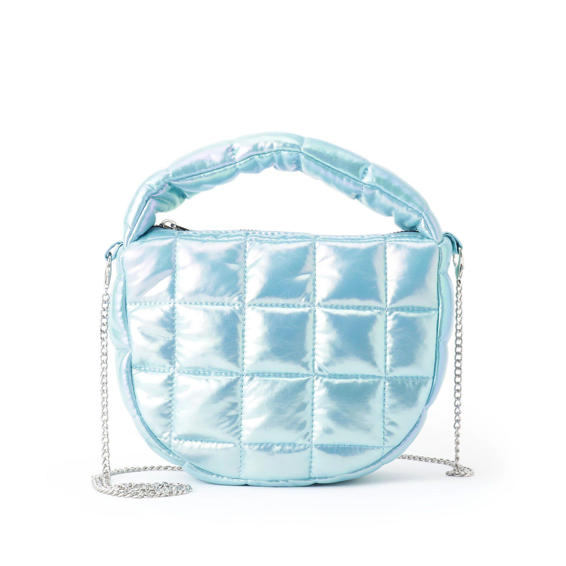 OPAQUE.CLIP「【2WAY】スクエアキルティングシャイニーミニショルダーバッグ」|ショルダー・メッセンジャー|