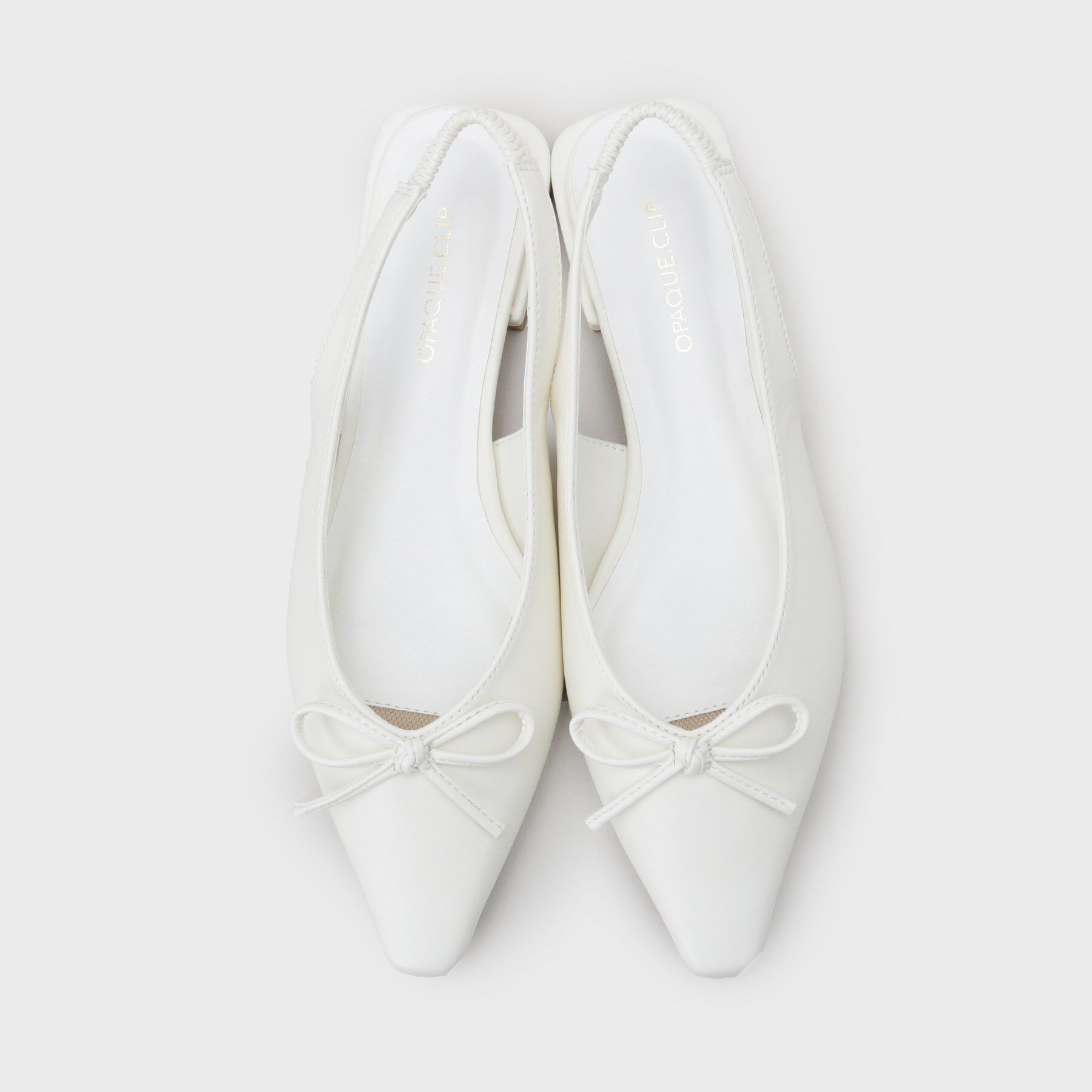 OPAQUE.CLIP「【抗菌防臭加工】リボンフラットミュール」|サンダル|