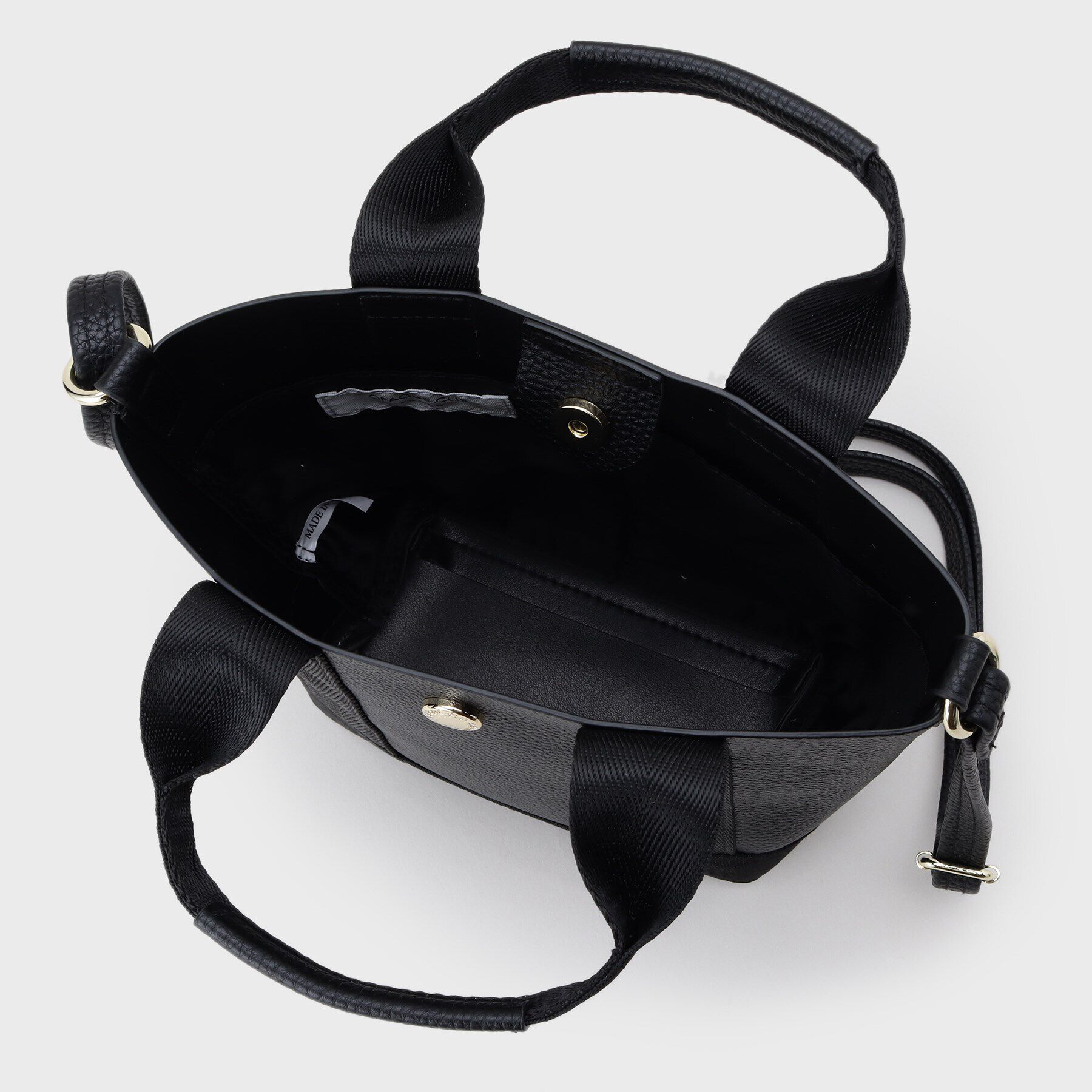 OPAQUE.CLIP「【長さ調整可能】シュリンク合皮コンビミニショルダーバッグ」|ショルダー・メッセンジャー|