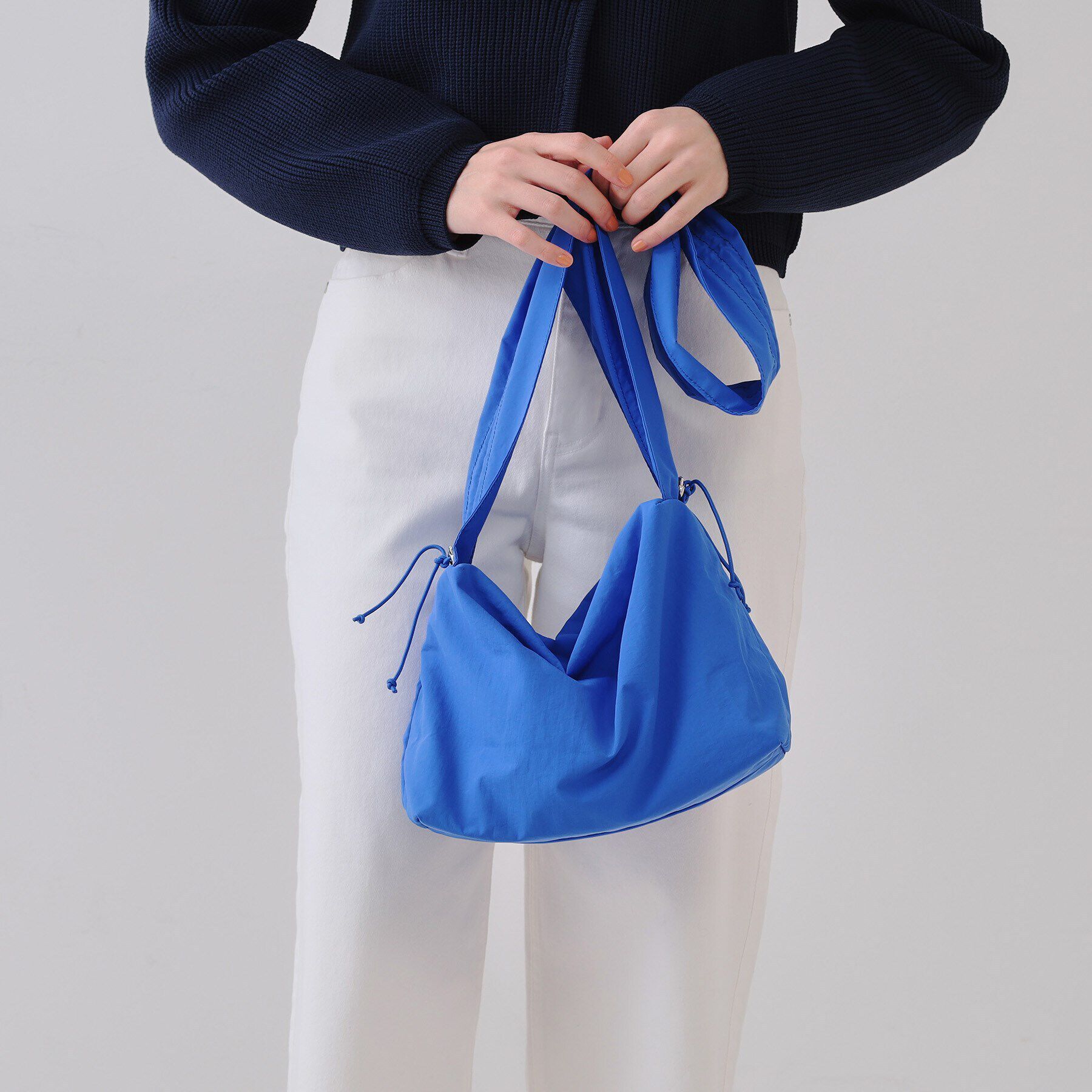 OPAQUE.CLIP「【2WAY】フリルワンハンドルショルダーバッグ」|ショルダー・メッセンジャー|ブルー(092)