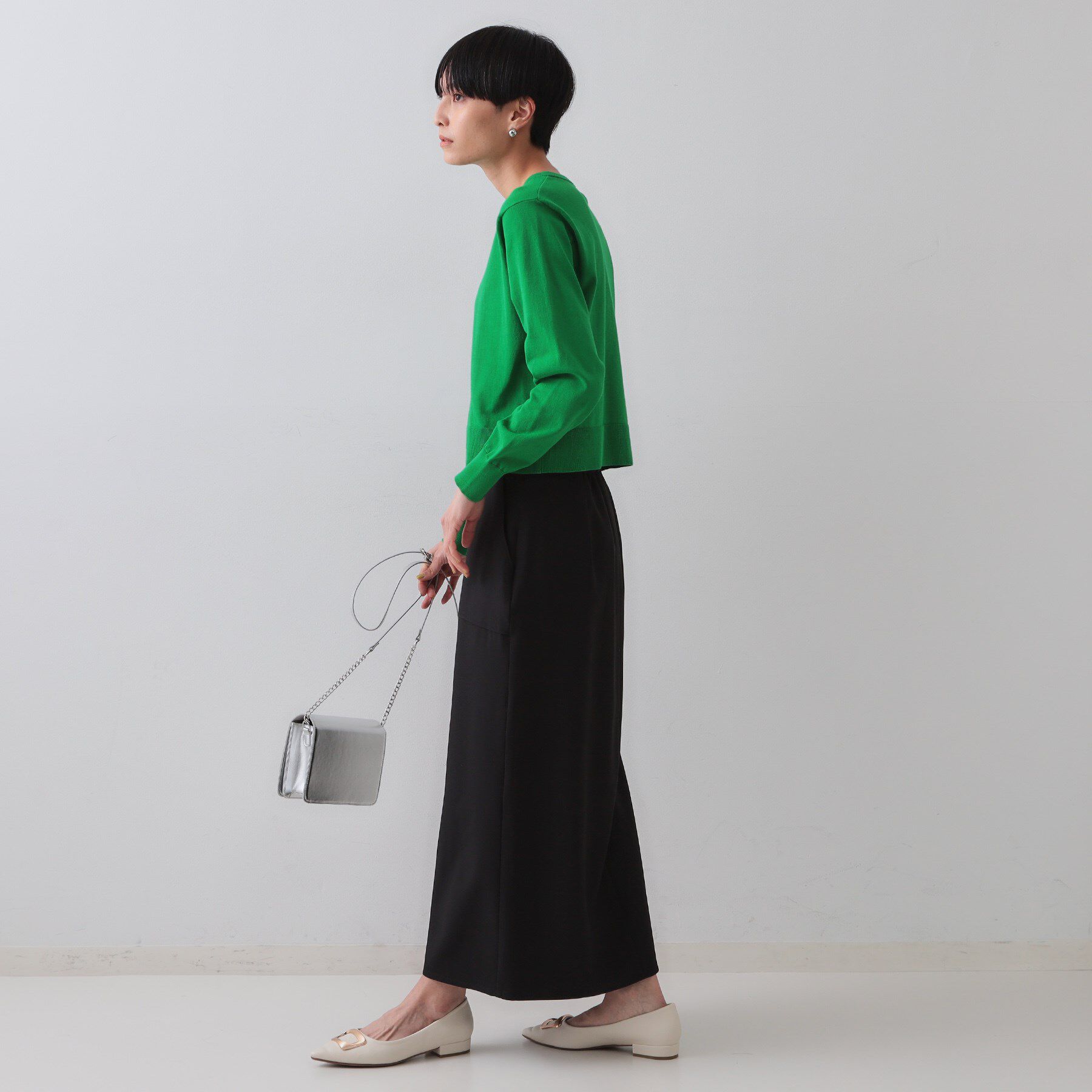 OPAQUE.CLIP「ショートニットカーディガン【UV/洗濯機洗い可】」|カーディガン|