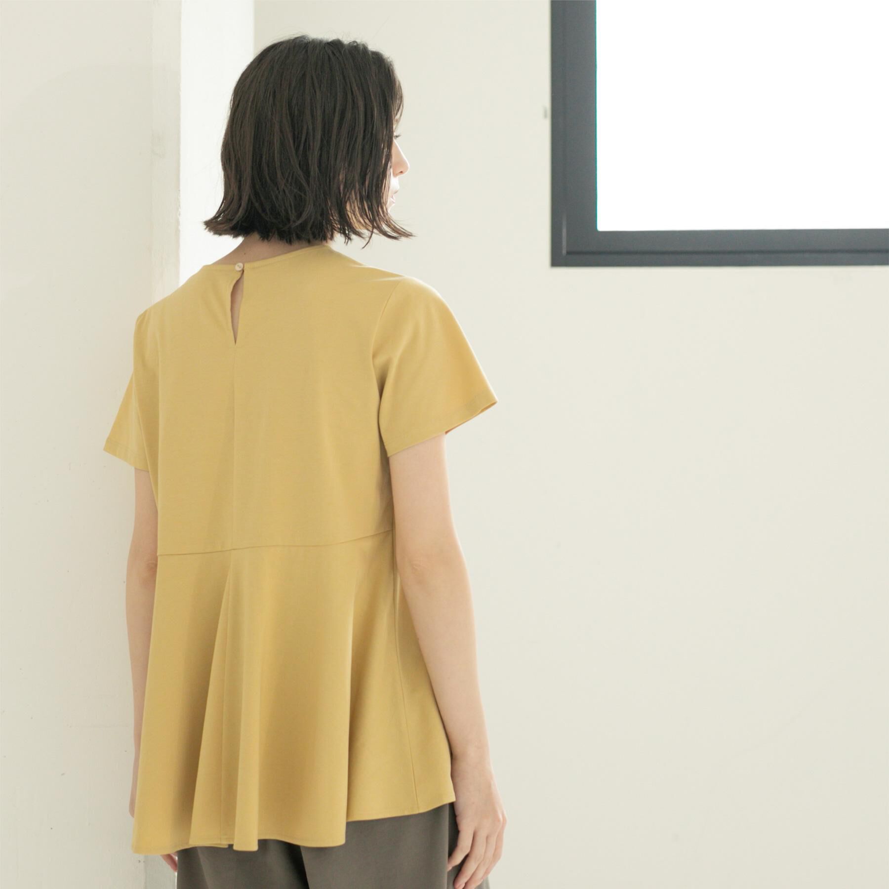 OPAQUE.CLIP「フリルドッキングペプラムトップス【接触冷感/洗濯機洗い可】」|Tシャツ・カットソー|