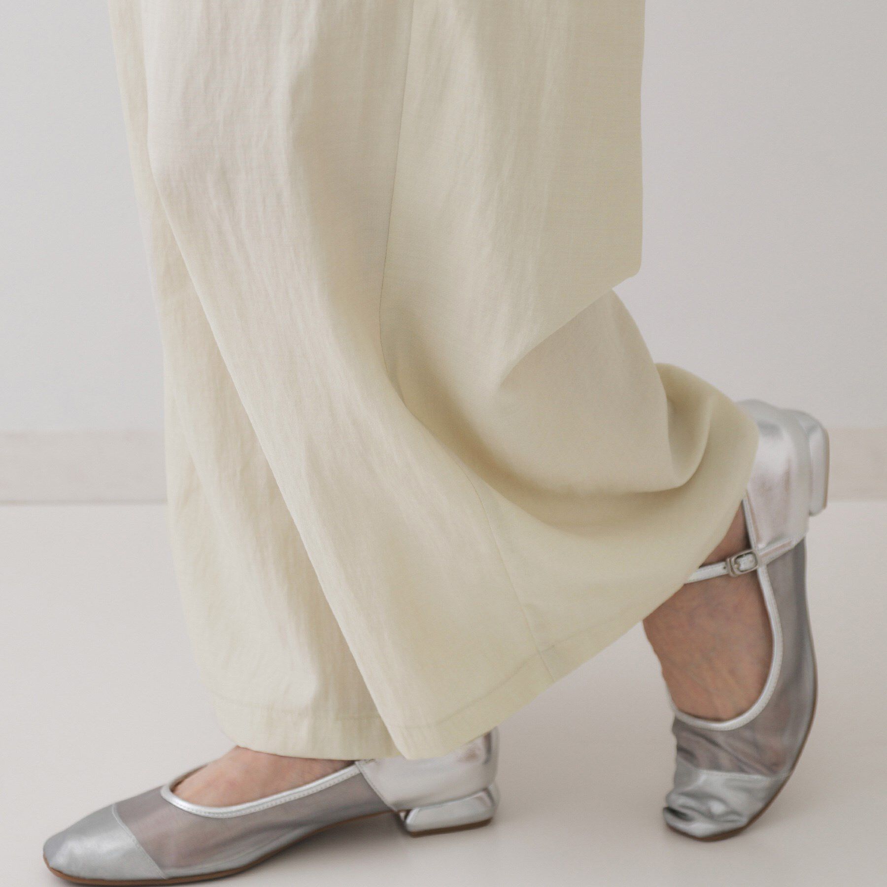 OPAQUE.CLIP「ナイロン混イージーワイドパンツ【洗濯機洗い可】」|その他|