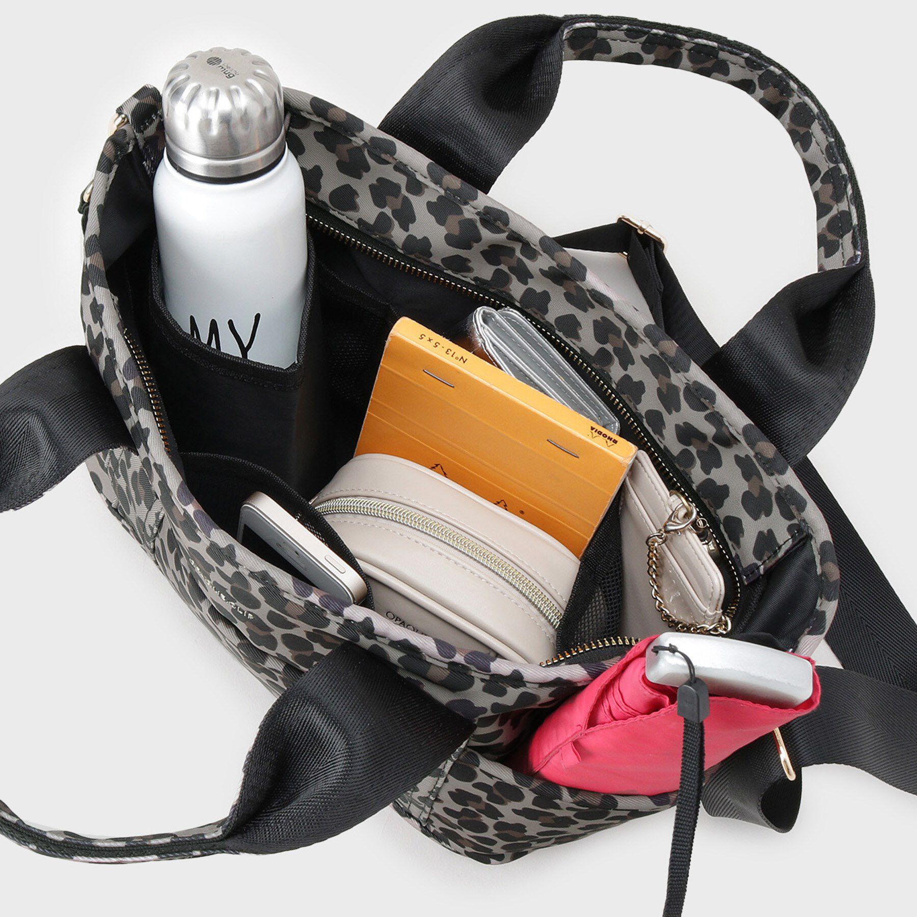 OPAQUE.CLIP「【軽量/撥水加工/2WAY/多ポケット】ツイルミドルサイズトートバッグ」|トートバッグ|