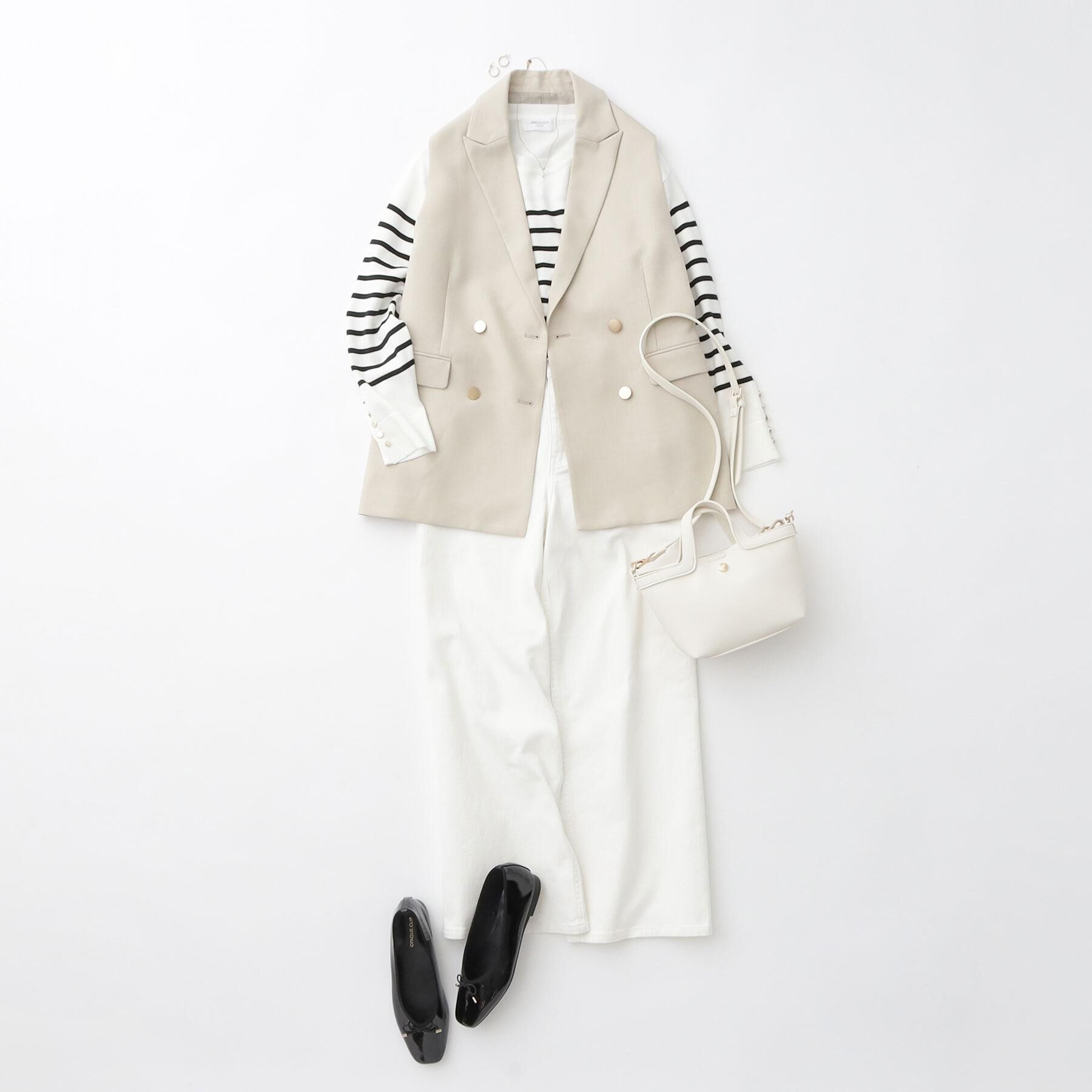 OPAQUE.CLIP「ストレッチバギーデニム【洗濯機洗い可】《SS～LL》」|デニム|