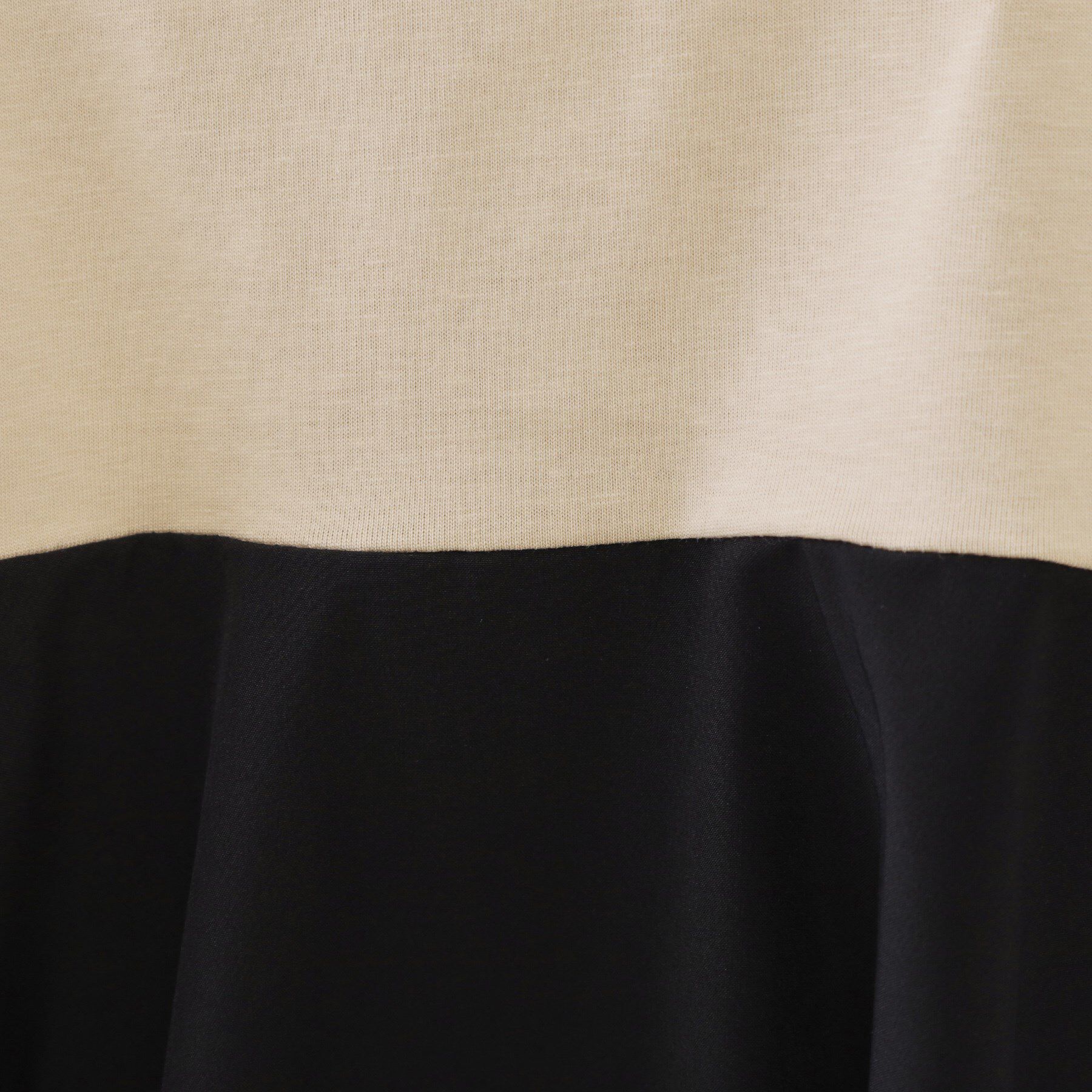 OPAQUE.CLIP「配色フハクドッキングペプラムトップス【洗濯機洗い可/抗ピル】」|Tシャツ・カットソー|