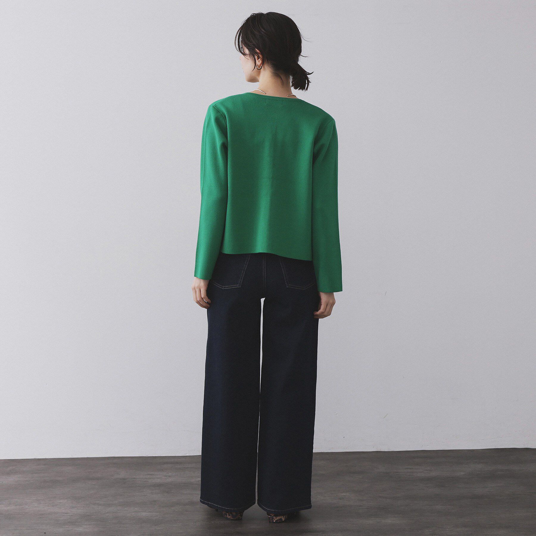 OPAQUE.CLIP「スナップボタンニットカーディガン【UVケア/洗濯機OK】《6col/S～LL》」|カーディガン|