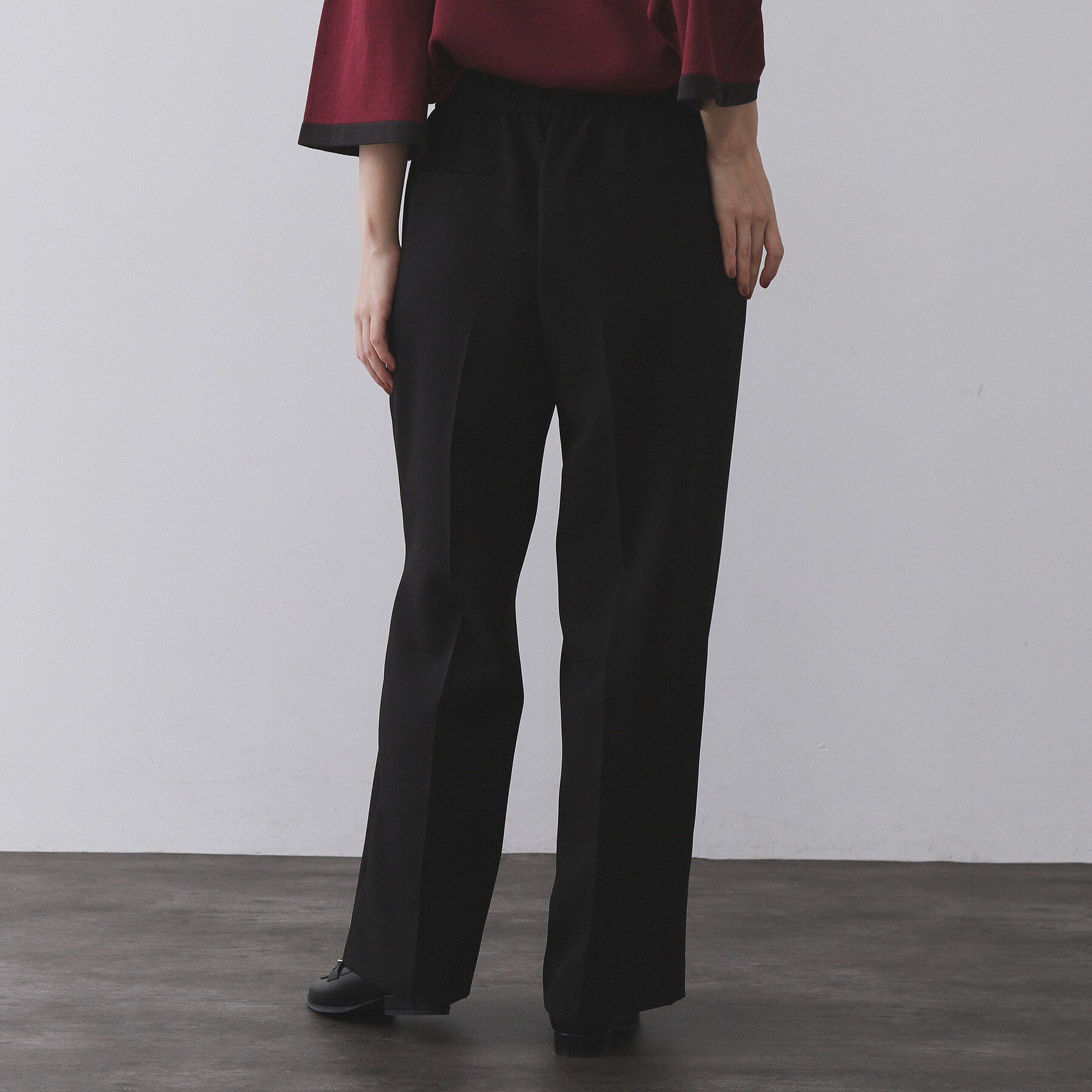 OPAQUE.CLIP「《SS-LLサイズ》ストレッチ美脚イージーワイドパンツ【防シワ/洗濯機洗い可】」|その他|