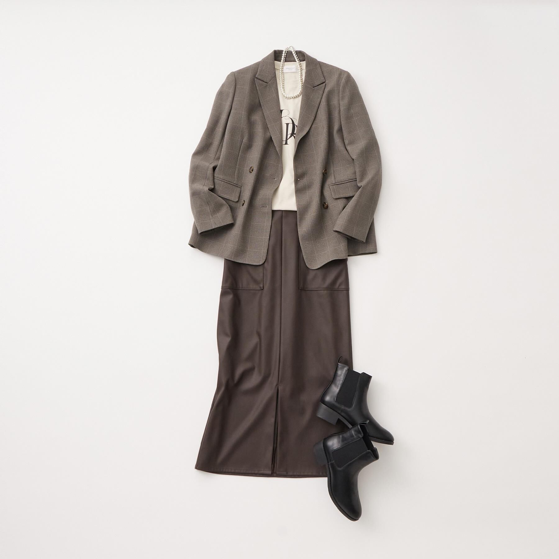 OPAQUE.CLIP「ストレッチダブルポケットタイトスカート【洗える】」|スカート|