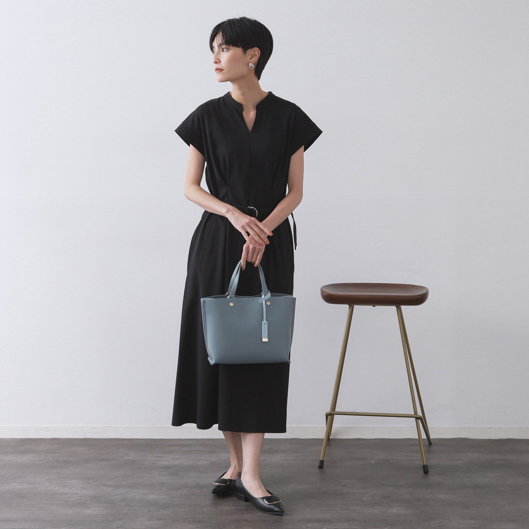 OPAQUE.CLIP「【2WAY/名品】バイカラー3層ミドルトートバッグ」|トートバッグ|