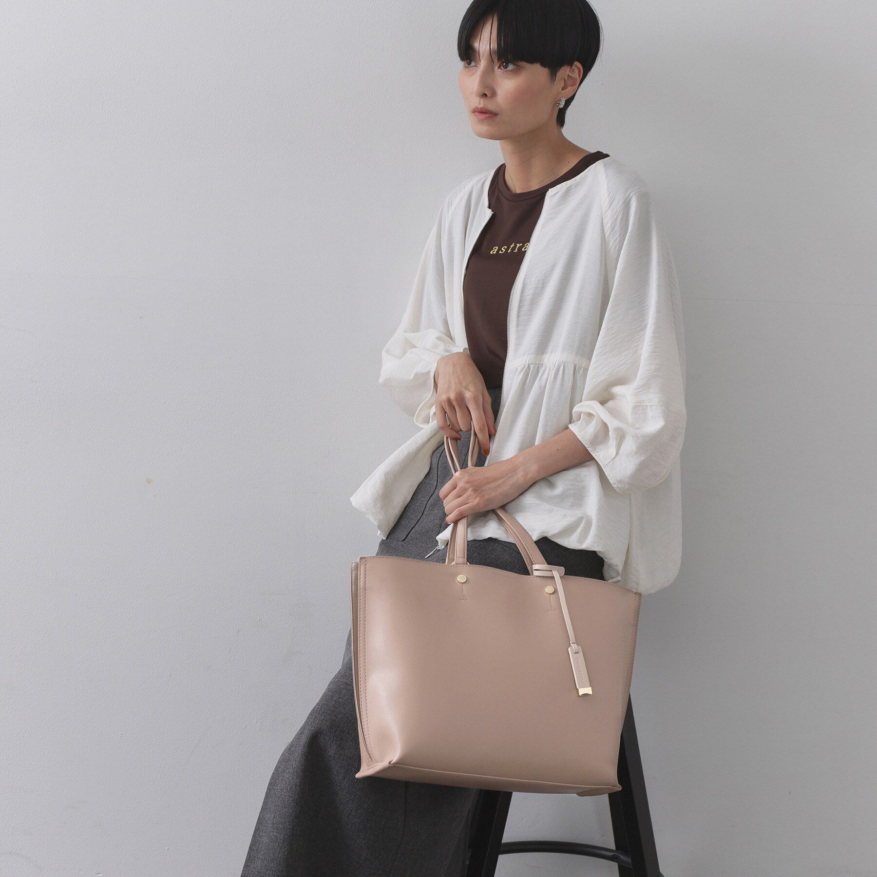 OPAQUE.CLIP「【名品/A4サイズ対応】バイカラースムーストートバッグ」|トートバッグ|