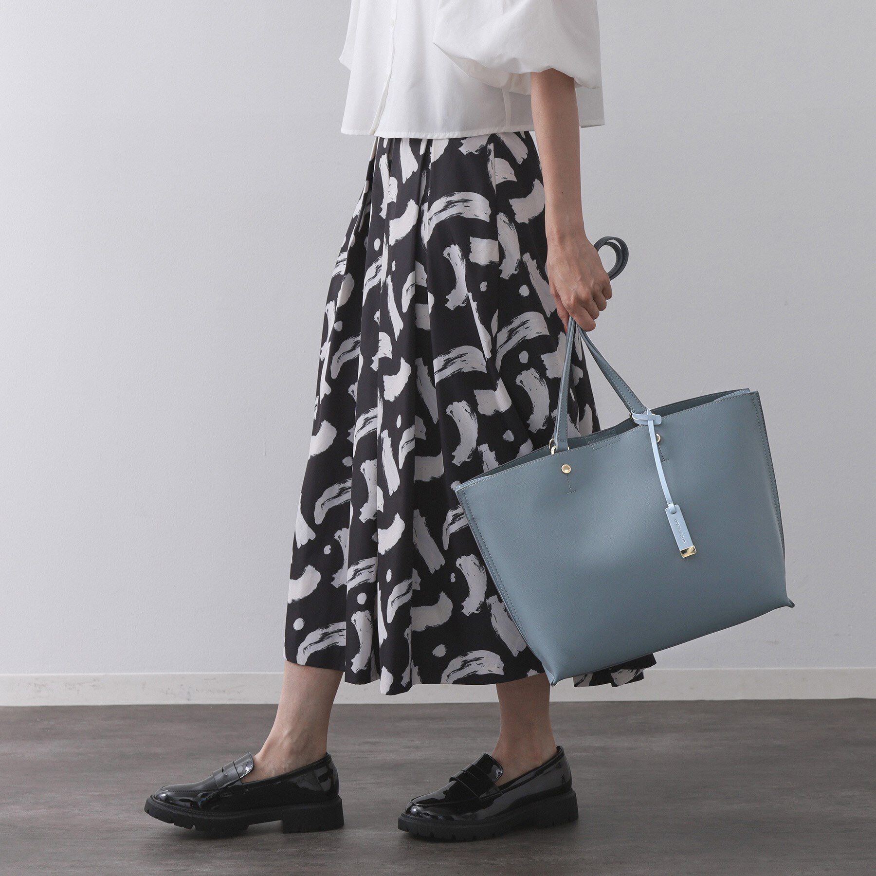 OPAQUE.CLIP「【名品/A4サイズ対応】バイカラースムーストートバッグ」|トートバッグ|