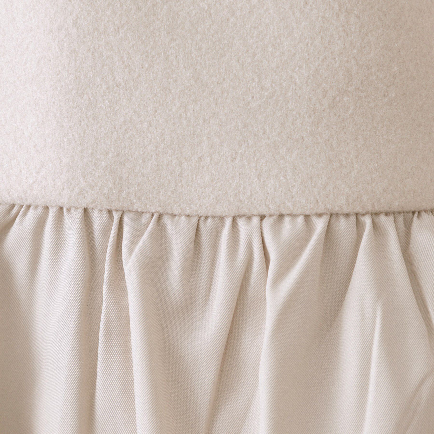 OPAQUE.CLIP「ウールライクペプラムドッキングアウター【洗濯機洗い可】」|ノーカラーコート|