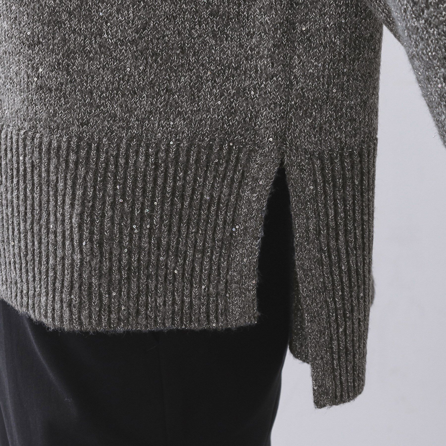 OPAQUE.CLIP「ラメスパンコールハイネックニット/セットアップ対応可【洗濯機OK】」|ニット・セーター|