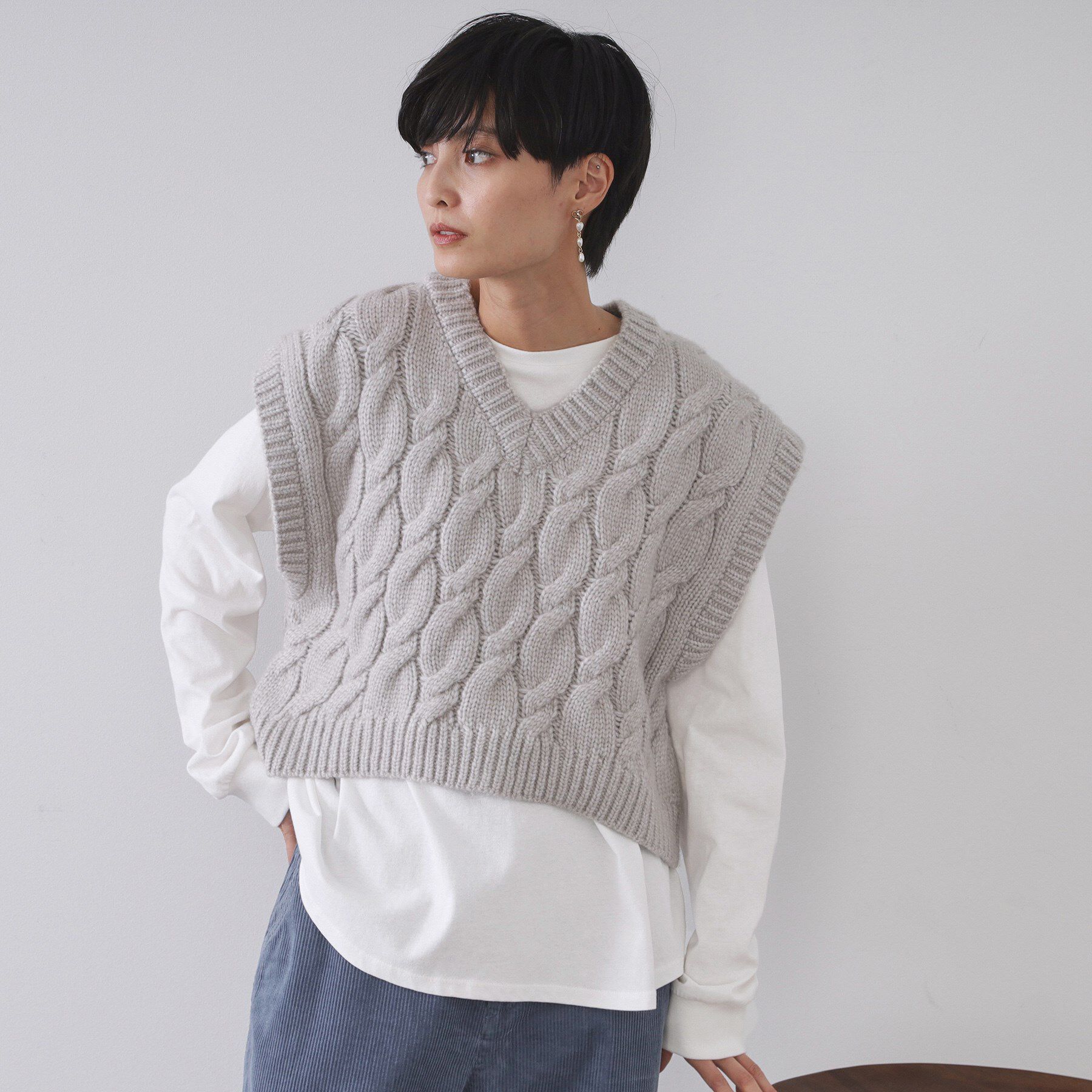 OPAQUE.CLIP「リラクシーロングTシャツ【洗濯機OK】」|Tシャツ・カットソー|